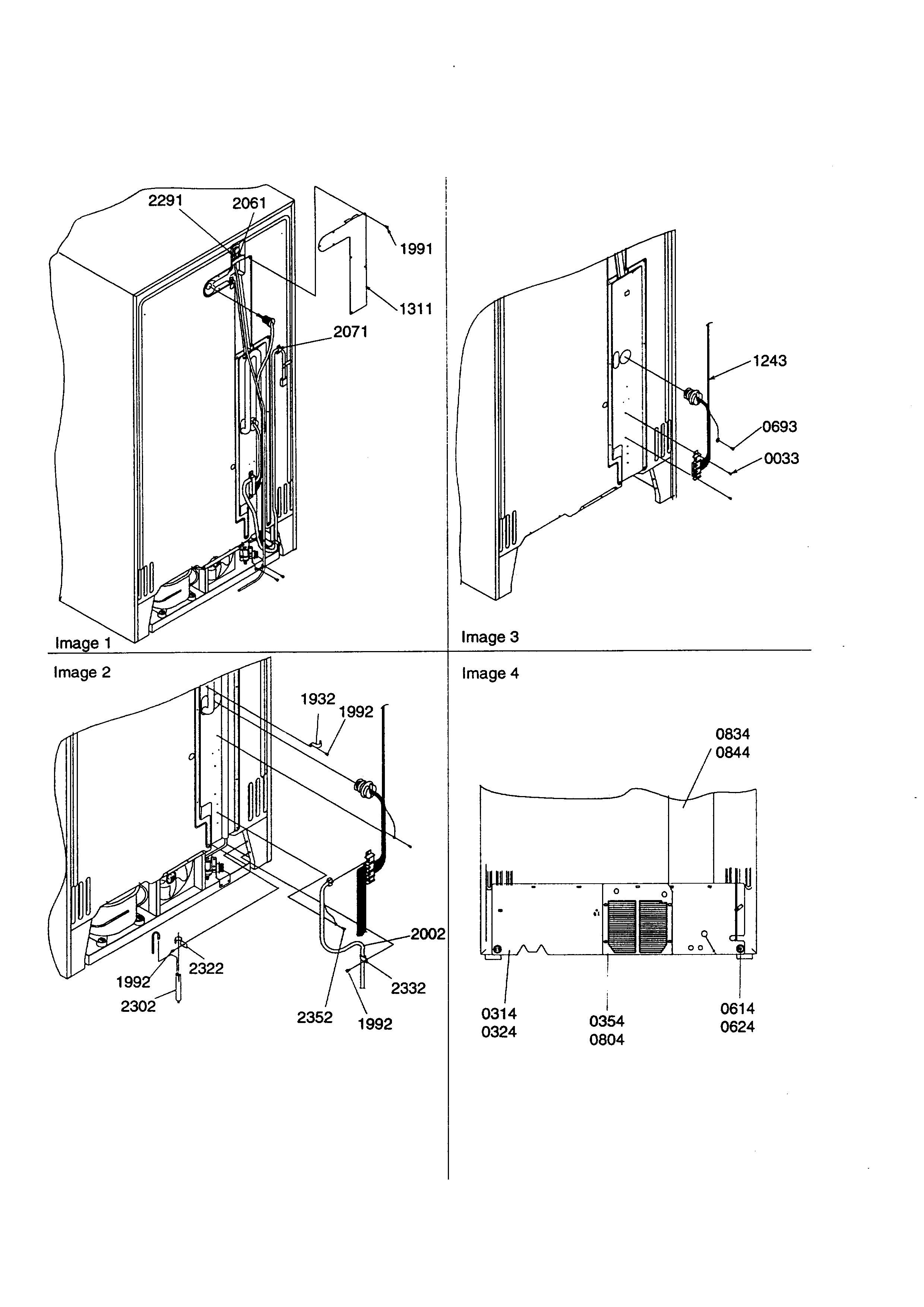 Kenmore 59658632890 cabinet back diagram