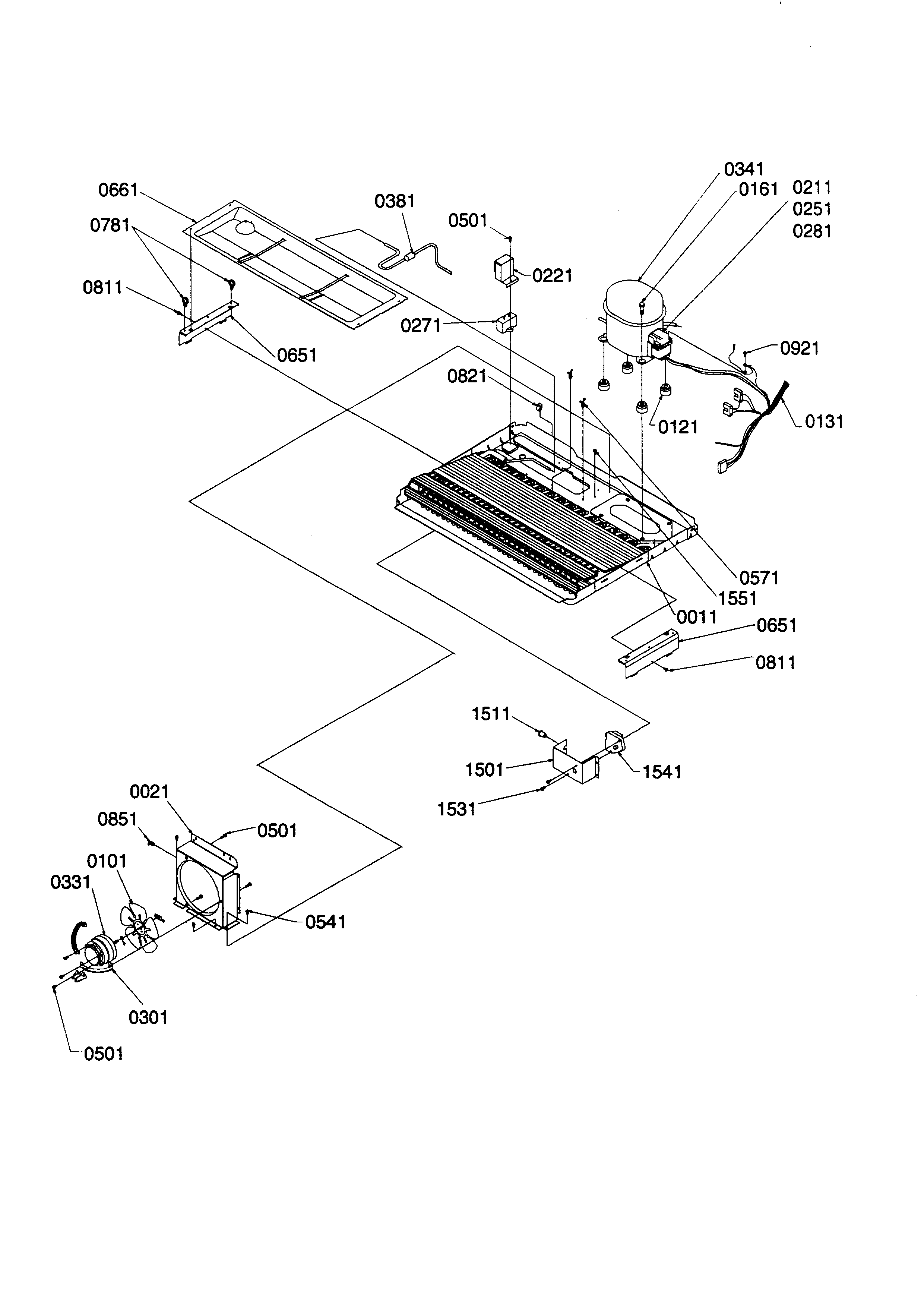 Kenmore 59658635890 machine compartment/muffler diagram