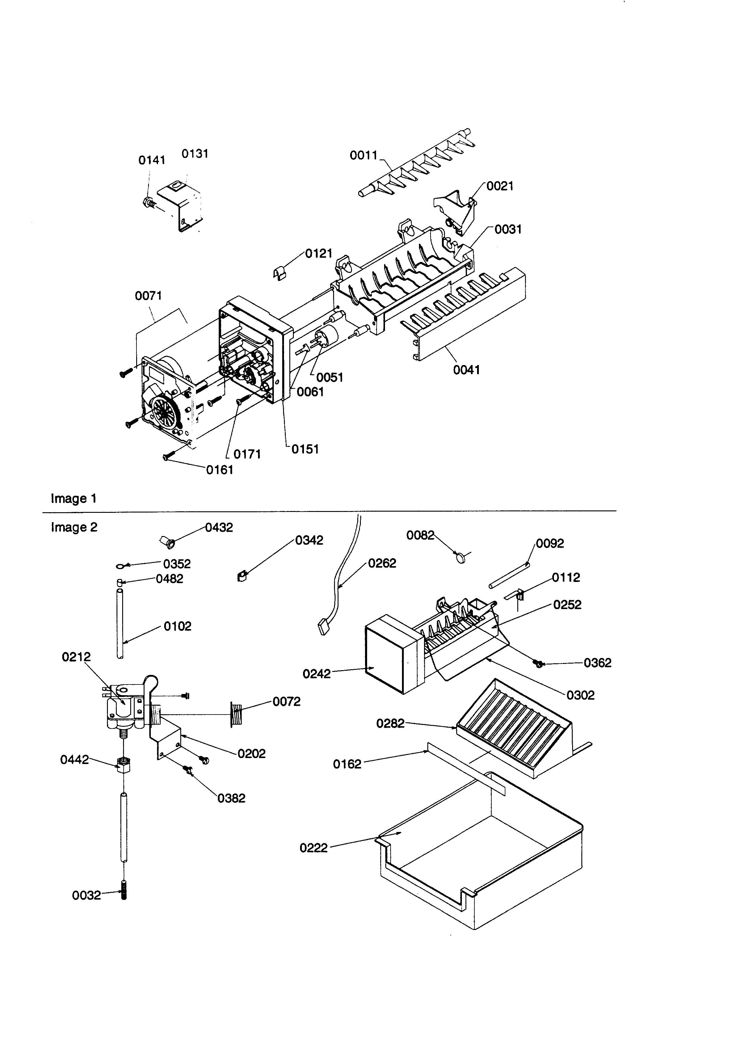 Kenmore 59658635890 ice maker parts/kit diagram
