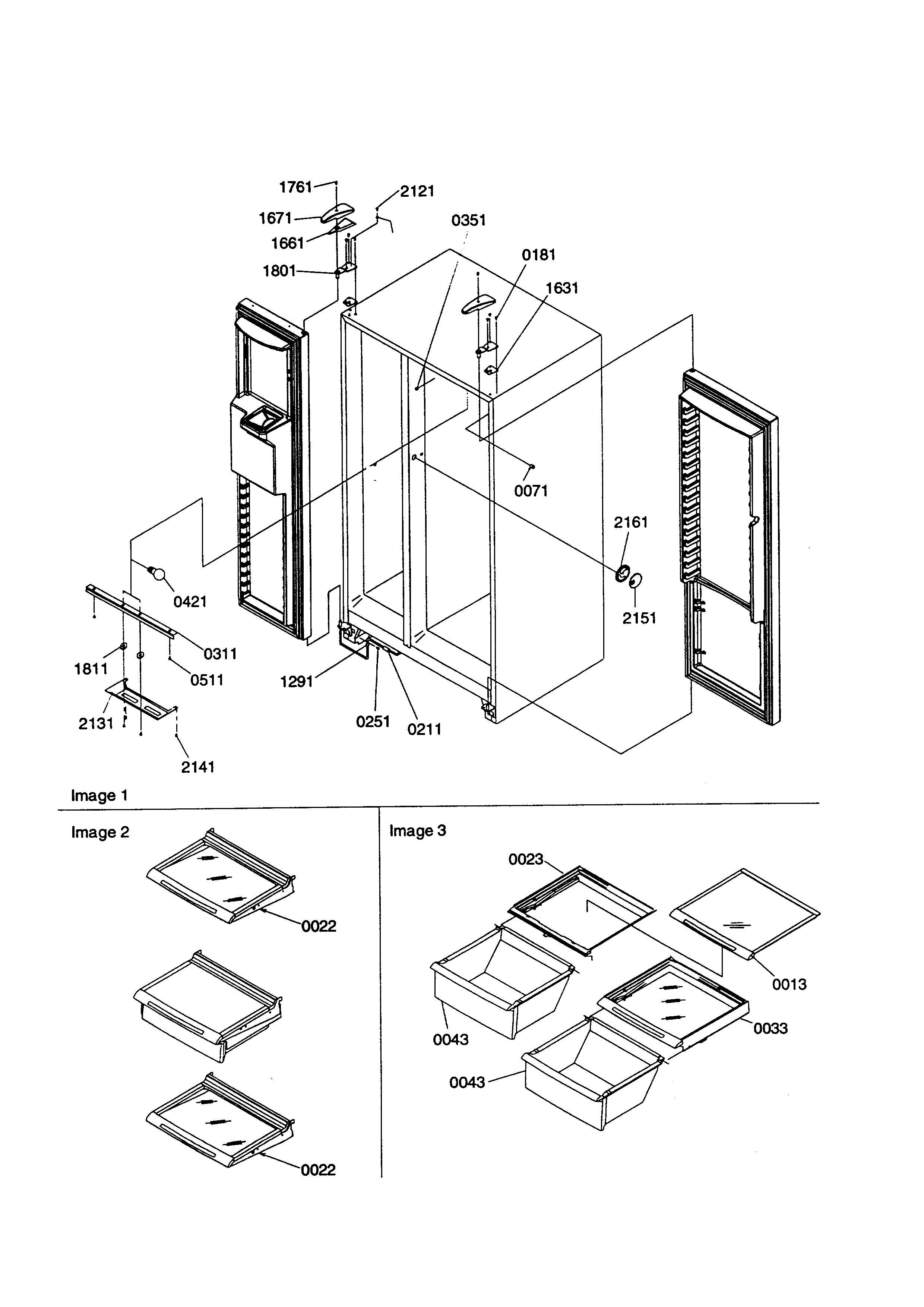Kenmore 59658642890 lights and hinges diagram