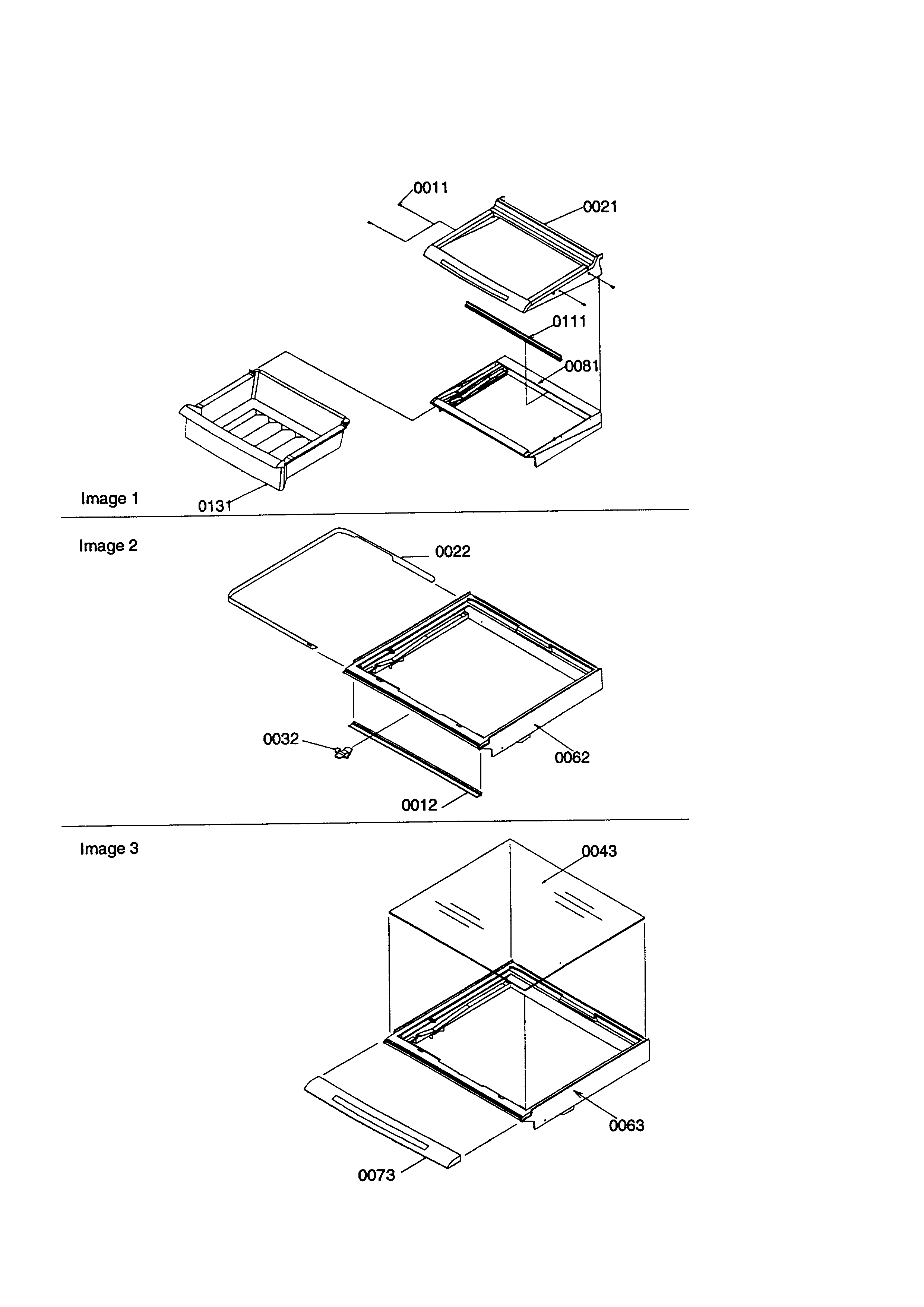 Kenmore 59658642890 deli and crisper diagram
