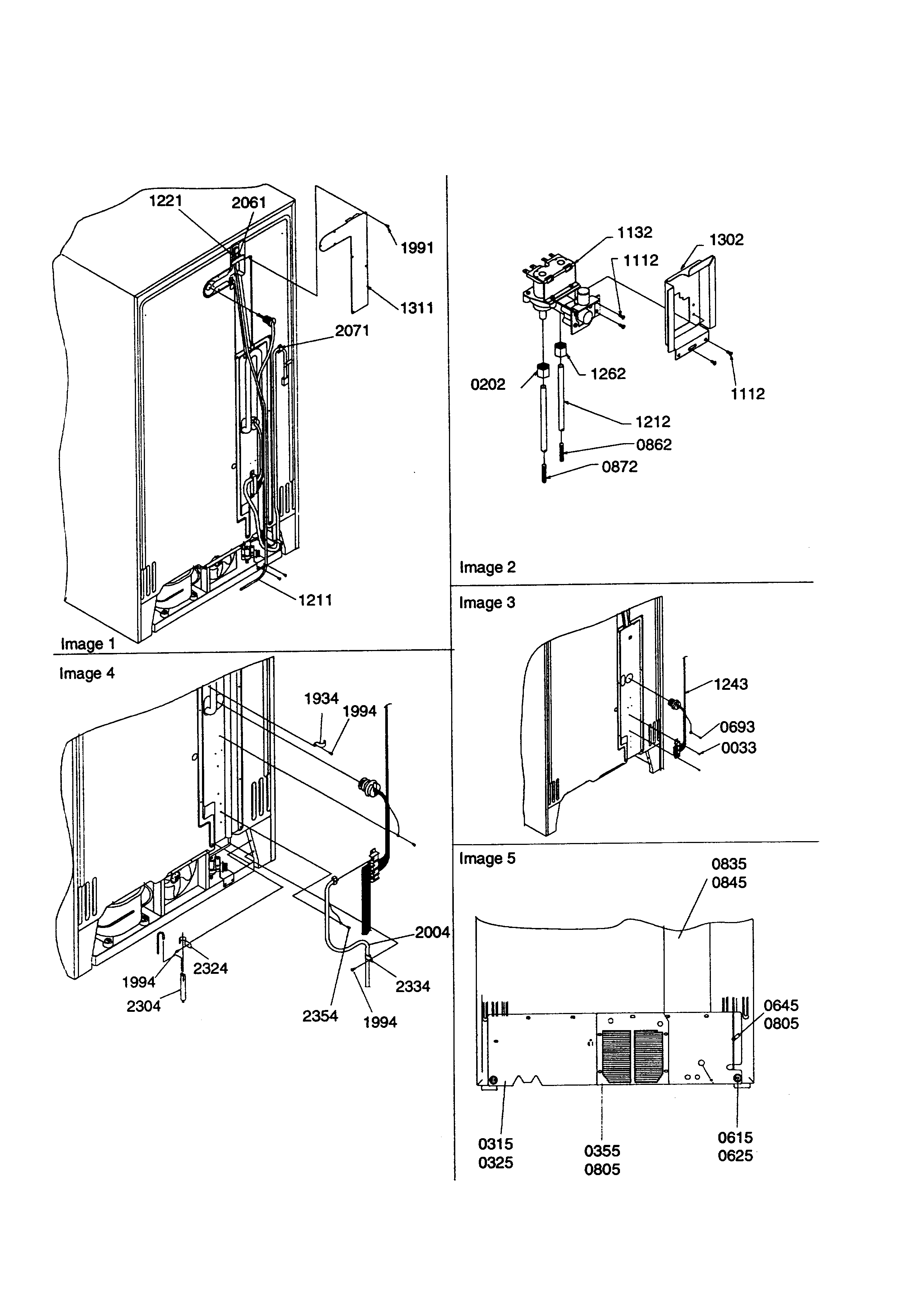 Kenmore 59658642890 cabinet back diagram