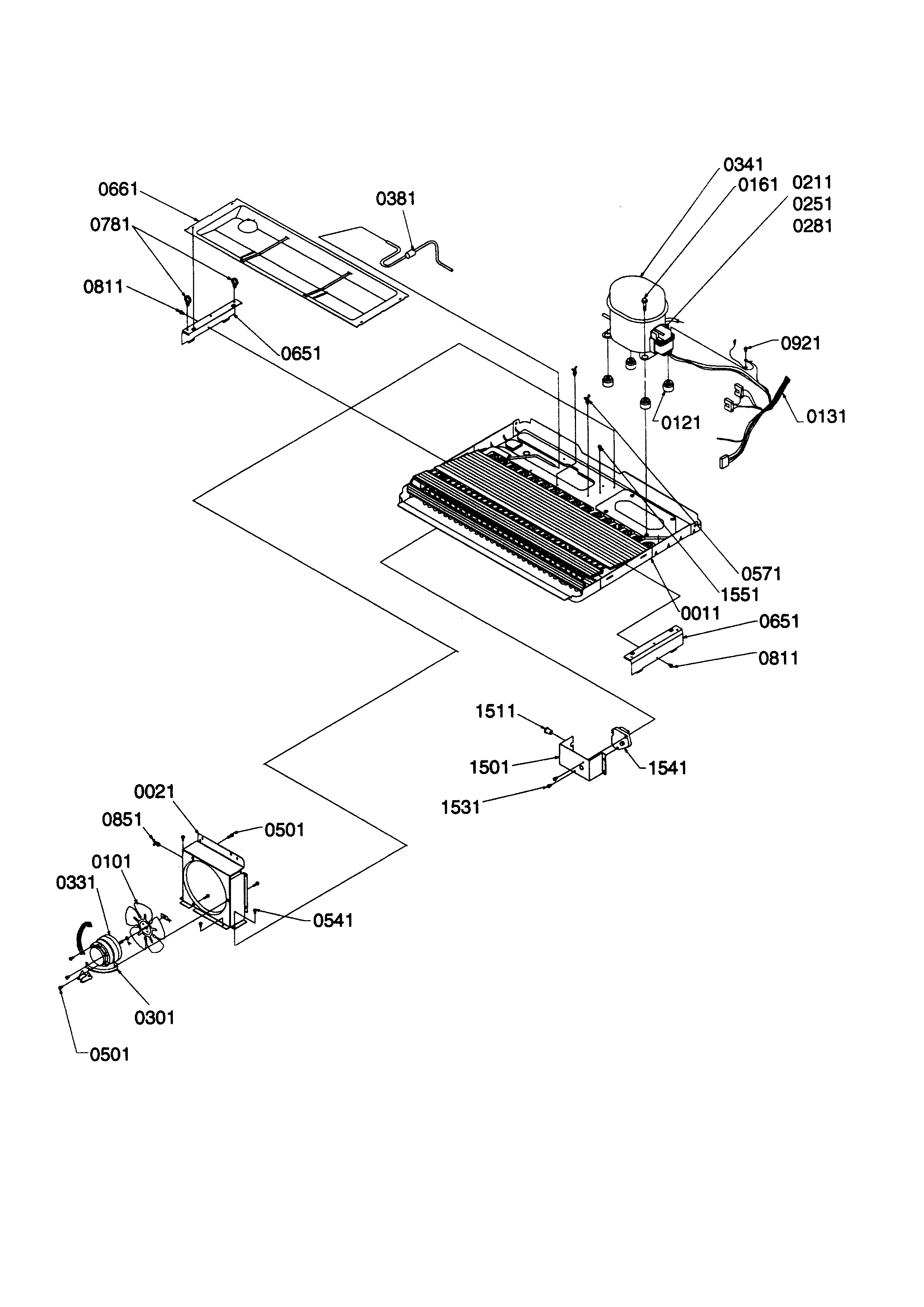 Kenmore 59658647890 machine compartment/muffler diagram