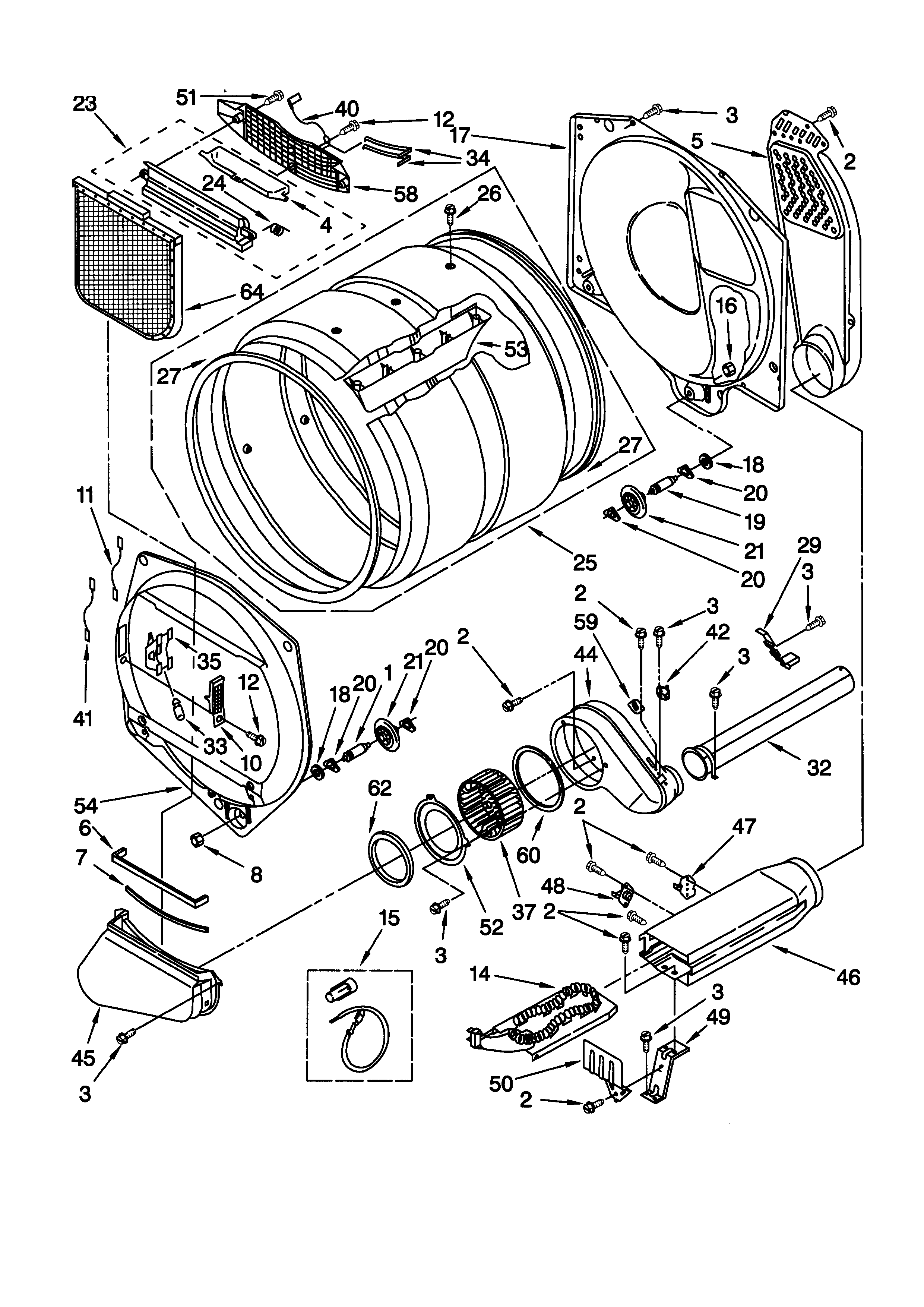 Kenmore 11068974892 bulkhead diagram