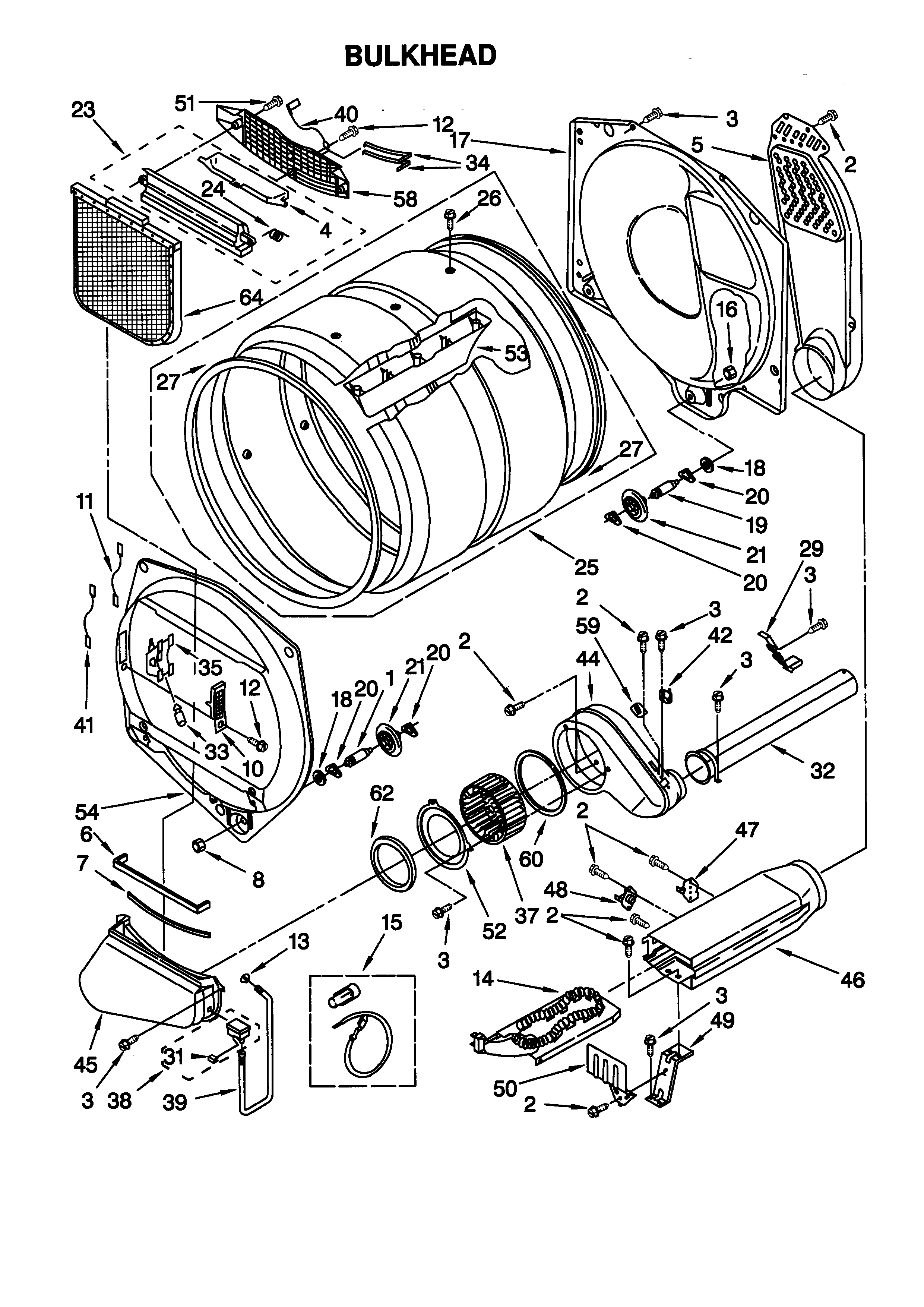 Kenmore 11066902692 bulkhead diagram