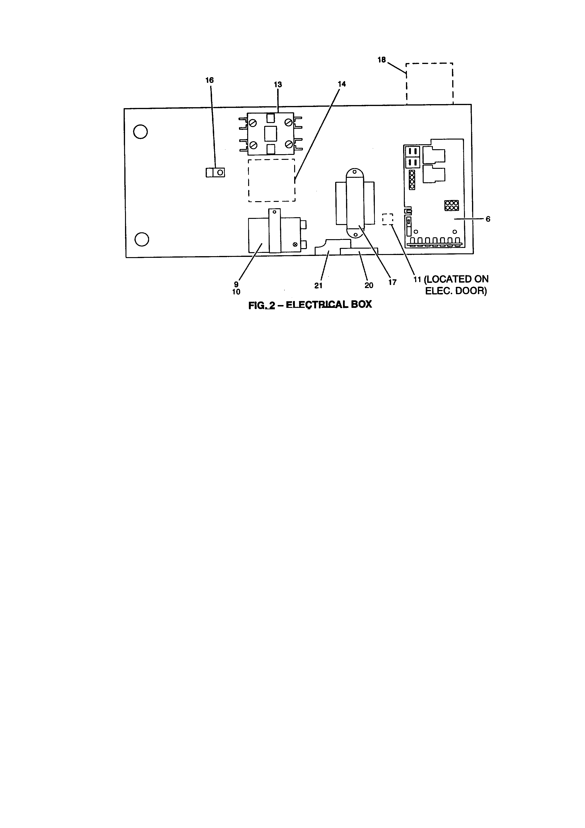 York D1EM060A06 electrical box diagram