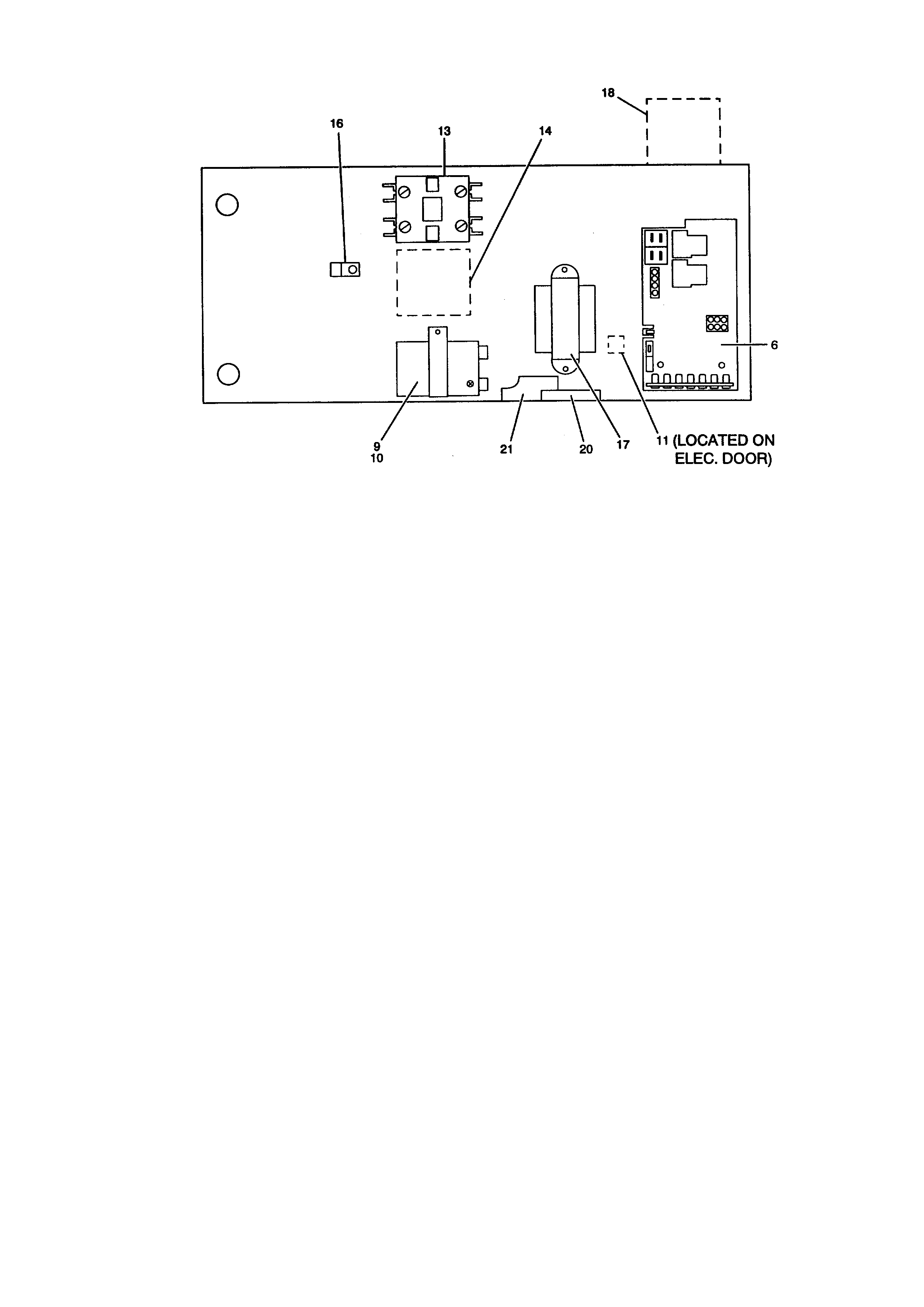 York D1EM060A46 electrical box diagram