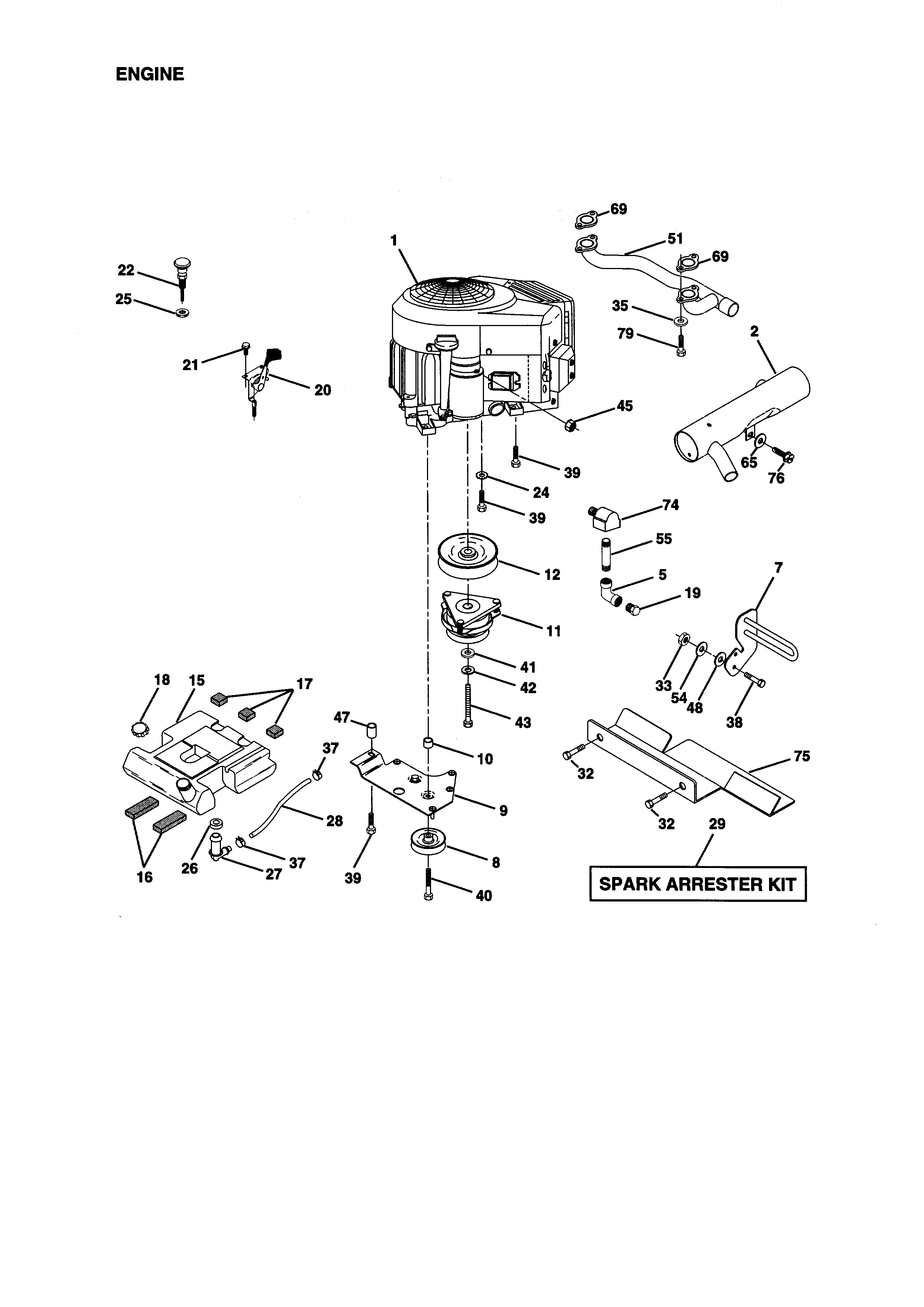 Craftsman 917273031 engine diagram