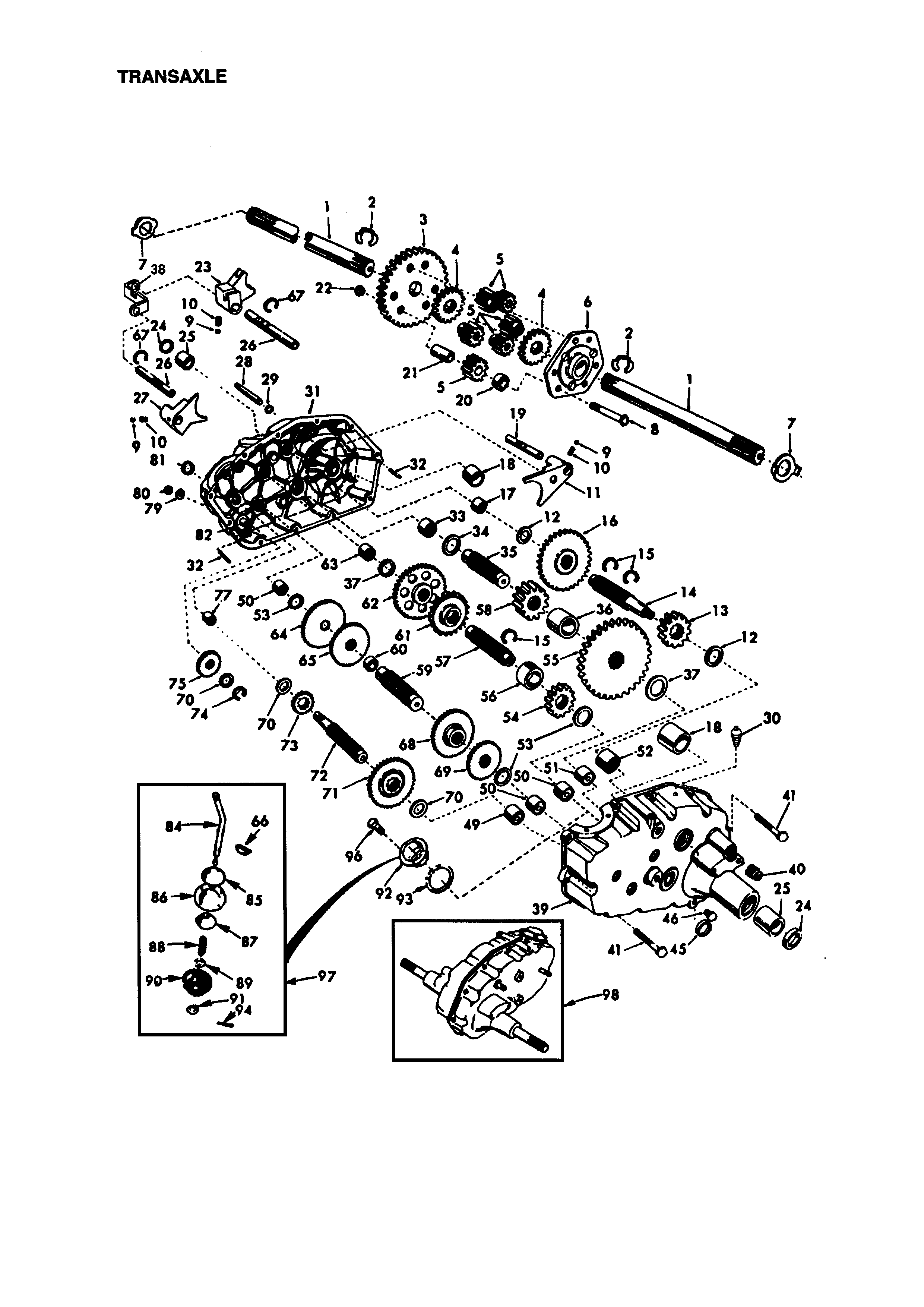 Craftsman 917273031 transaxle diagram