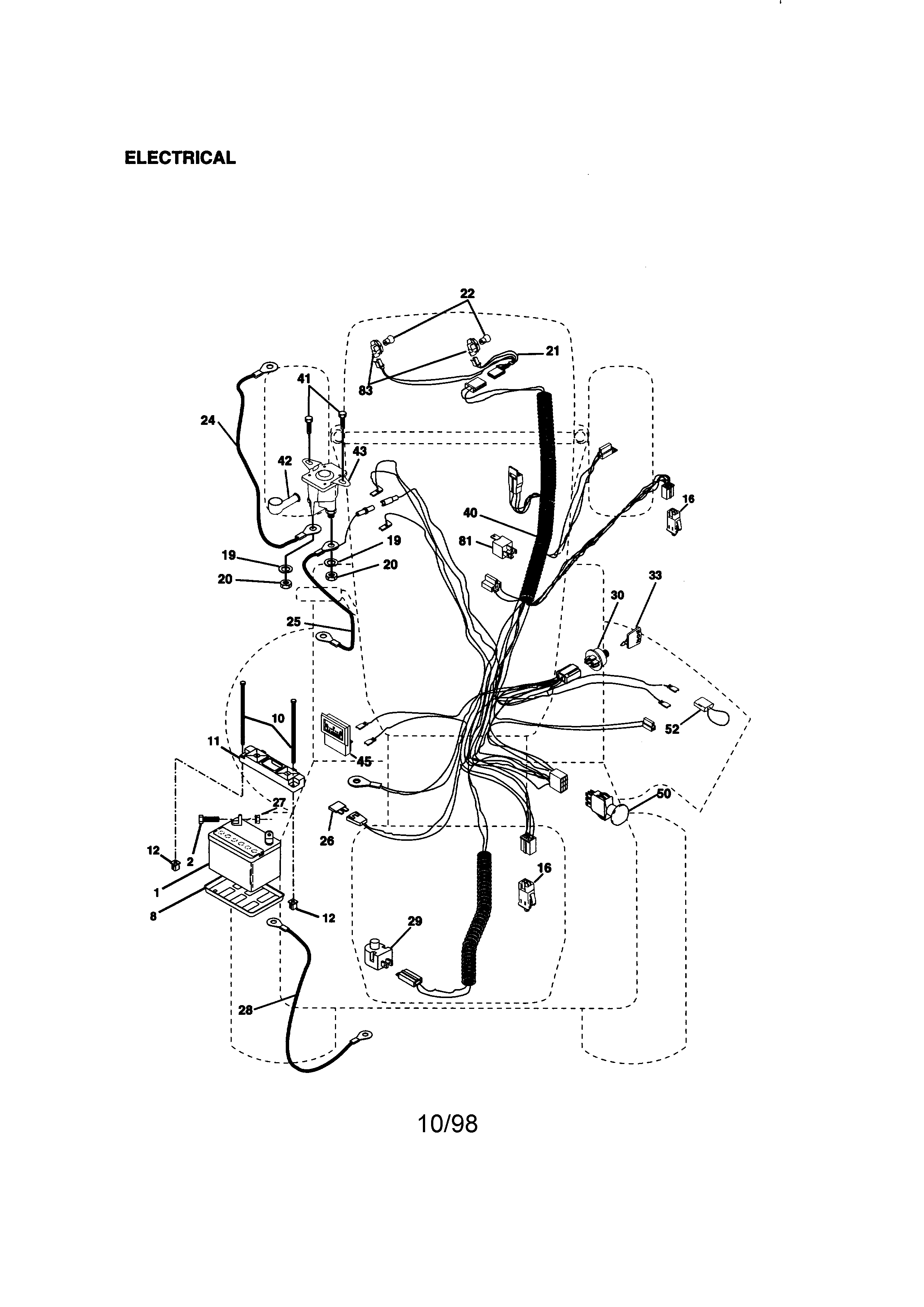 Craftsman 917273012 electrical diagram