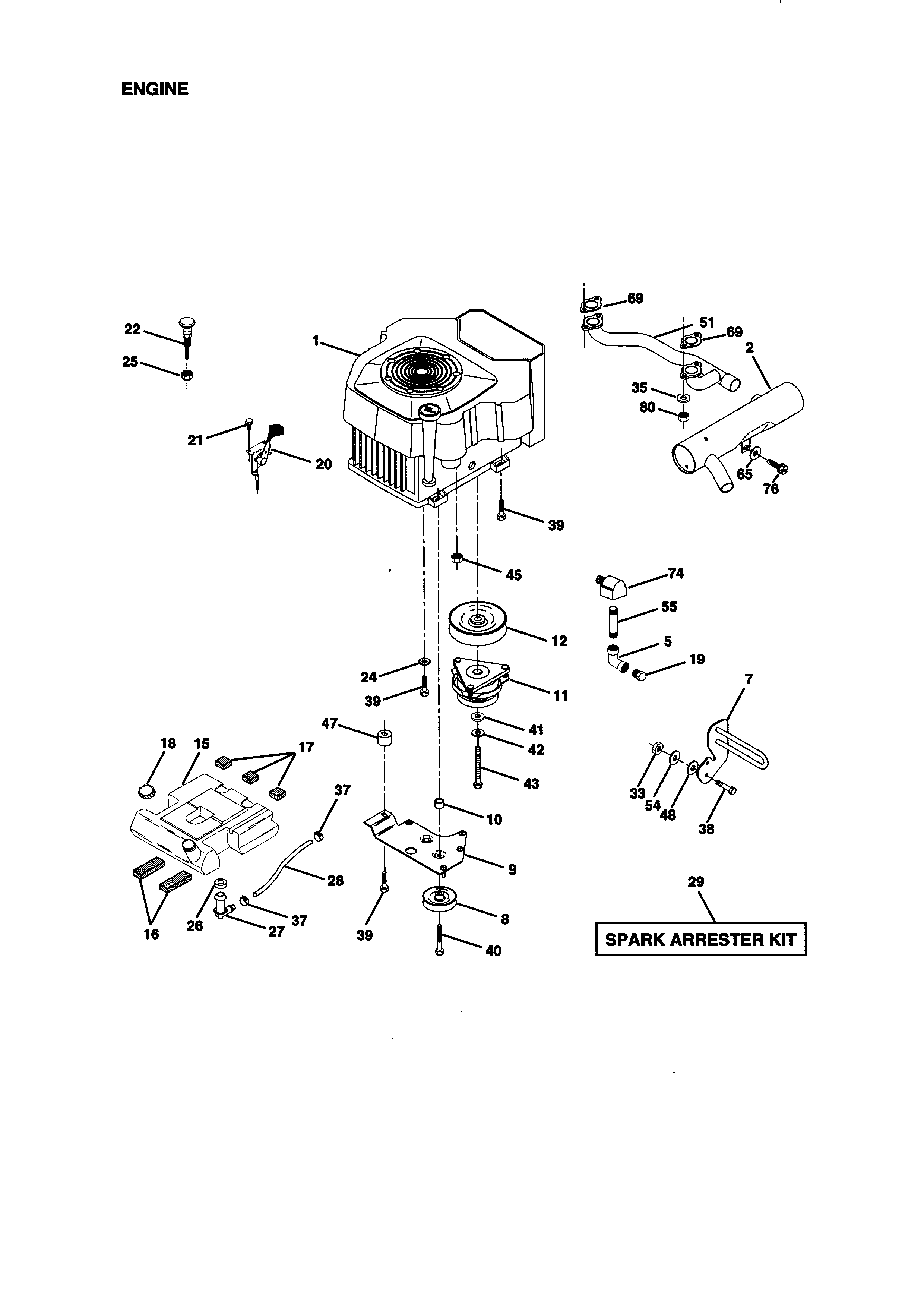 Craftsman 917273012 engine diagram