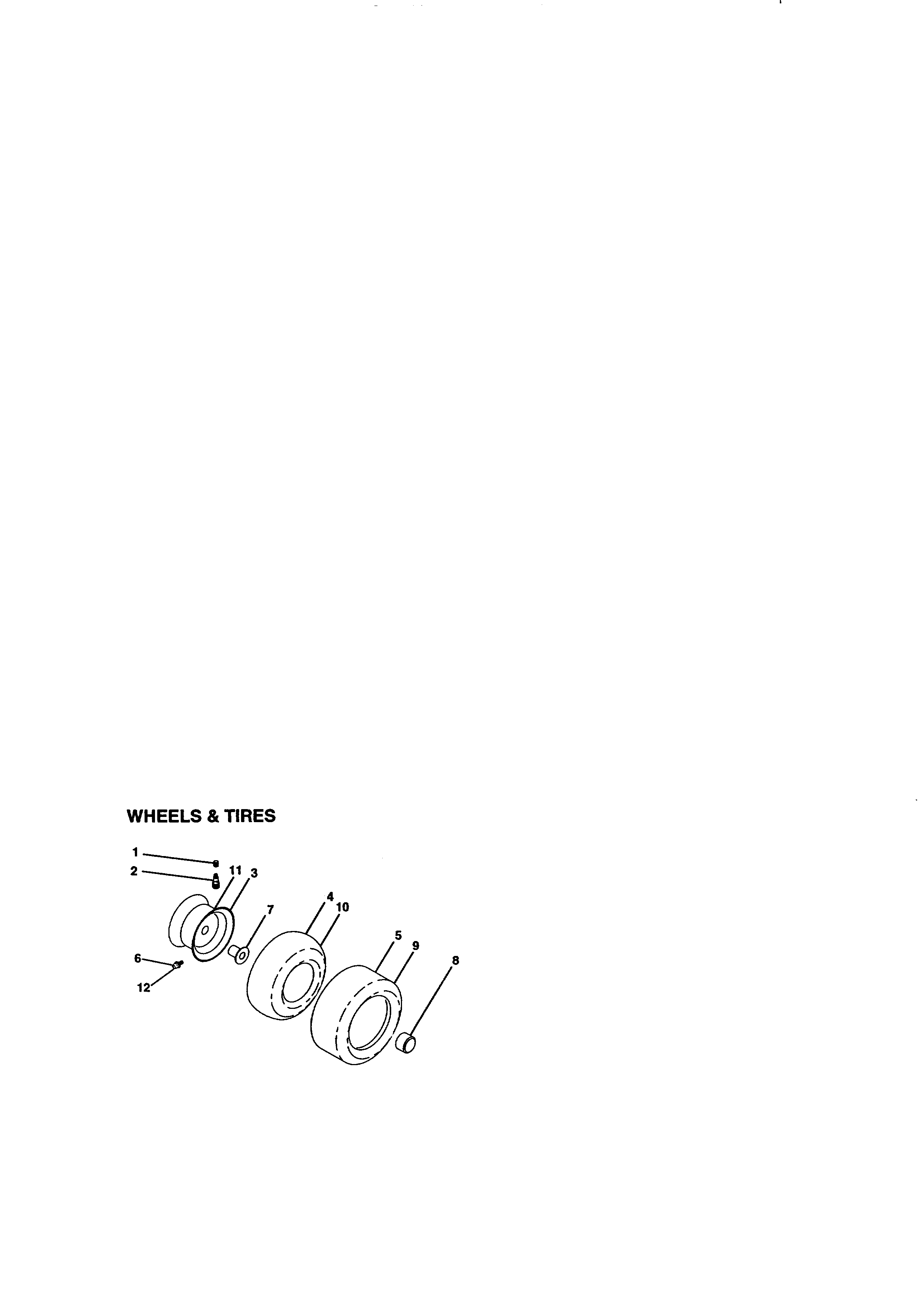Craftsman 917273012 wheels and tires diagram