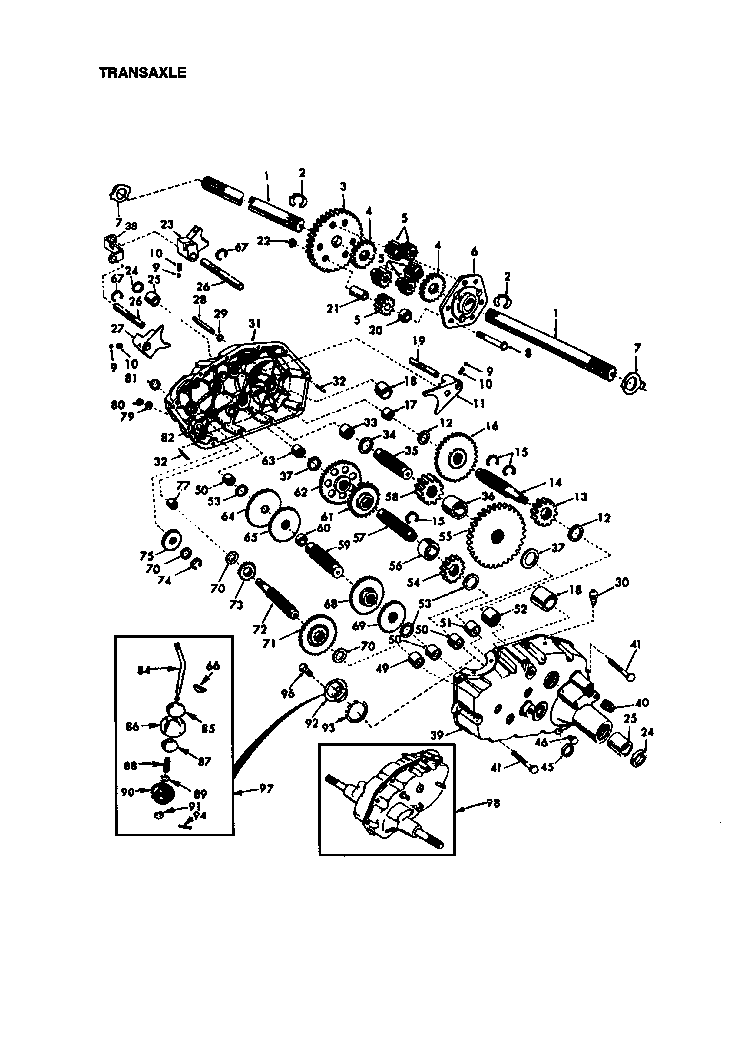 Craftsman 917273012 transaxle diagram
