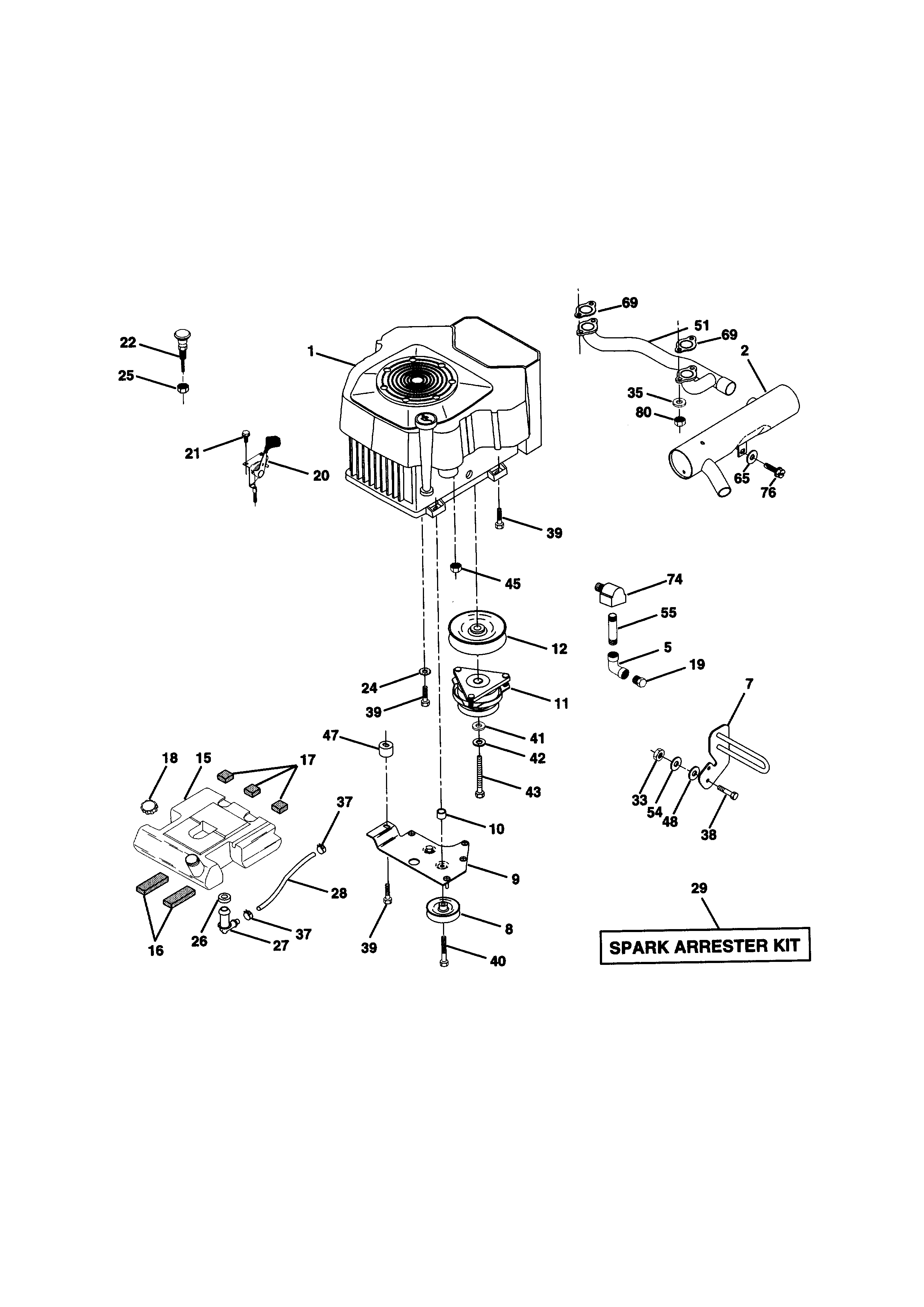 Craftsman 917273022 engine diagram