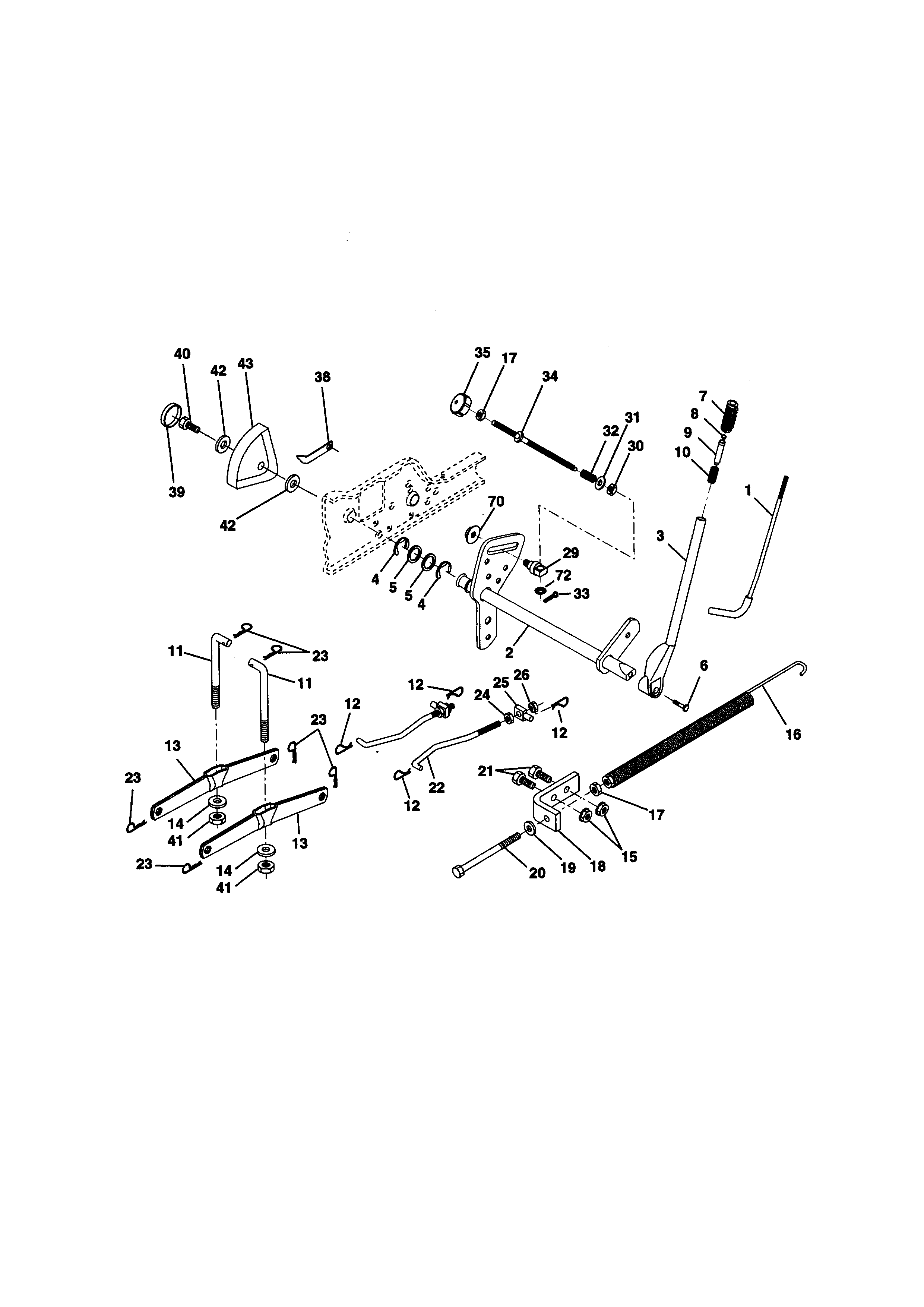 Craftsman 917273022 lift assembly diagram