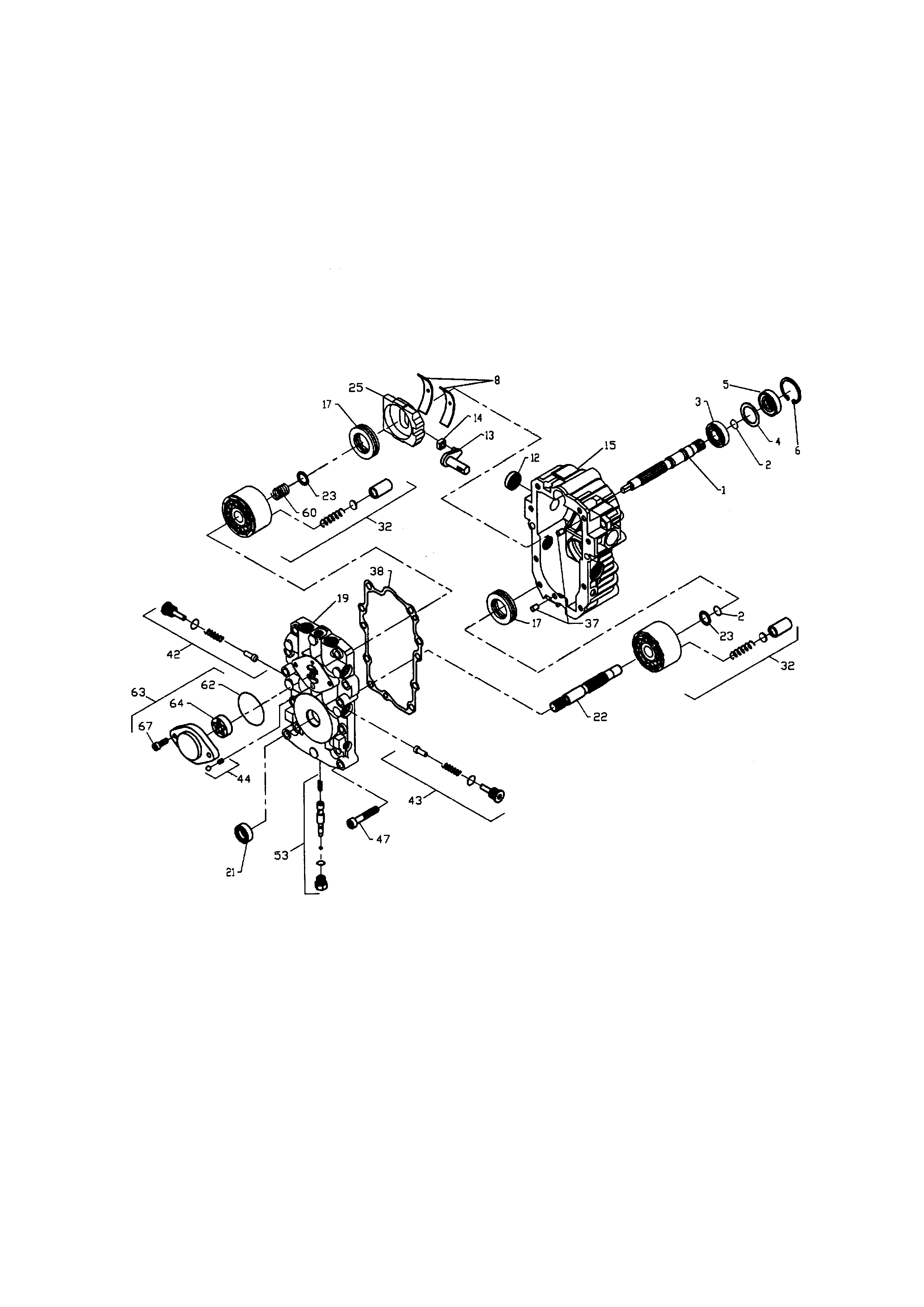 Craftsman 917273022 transaxle pump bu-10l-122 diagram
