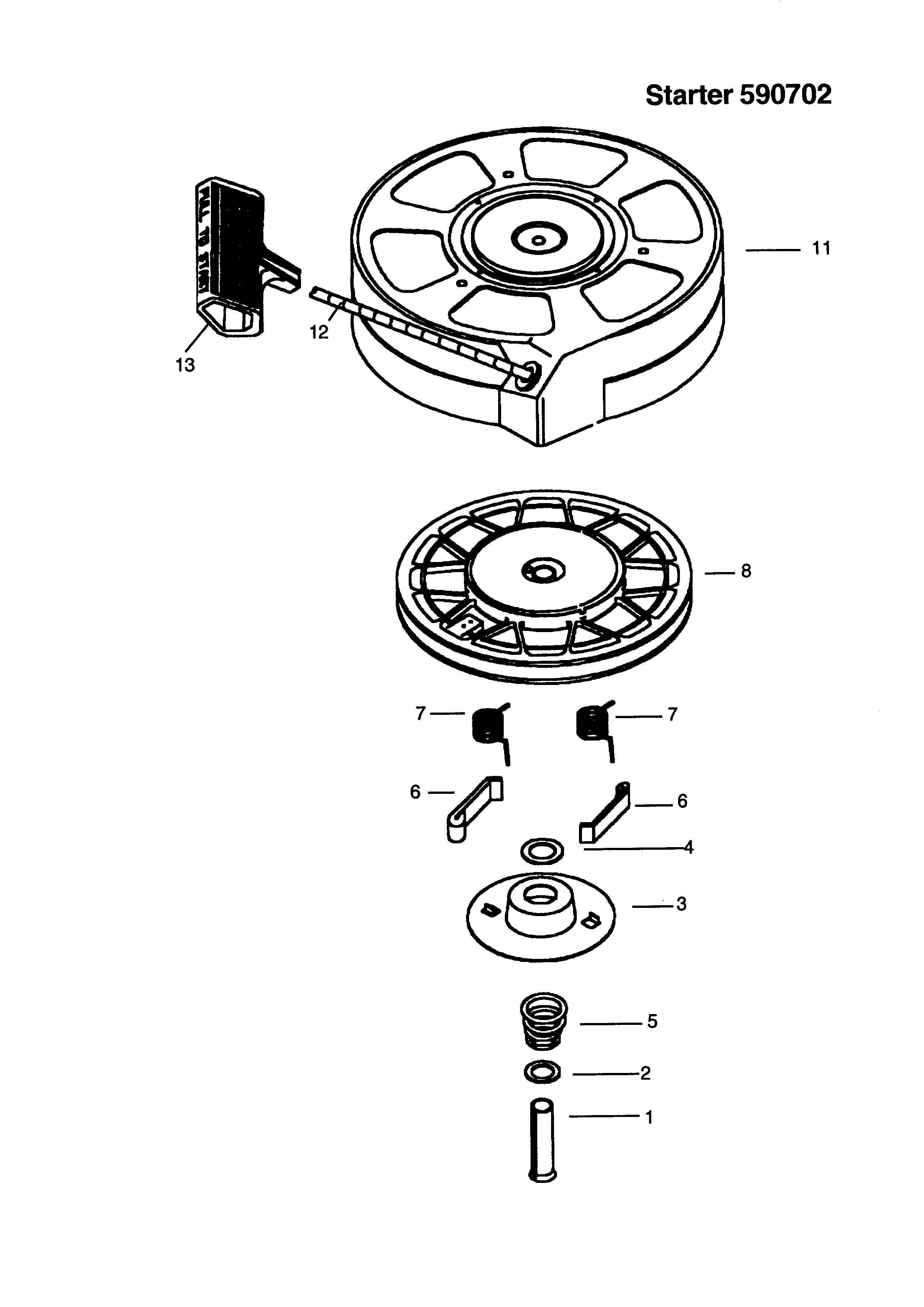 Craftsman 917377421 starter 590702 diagram
