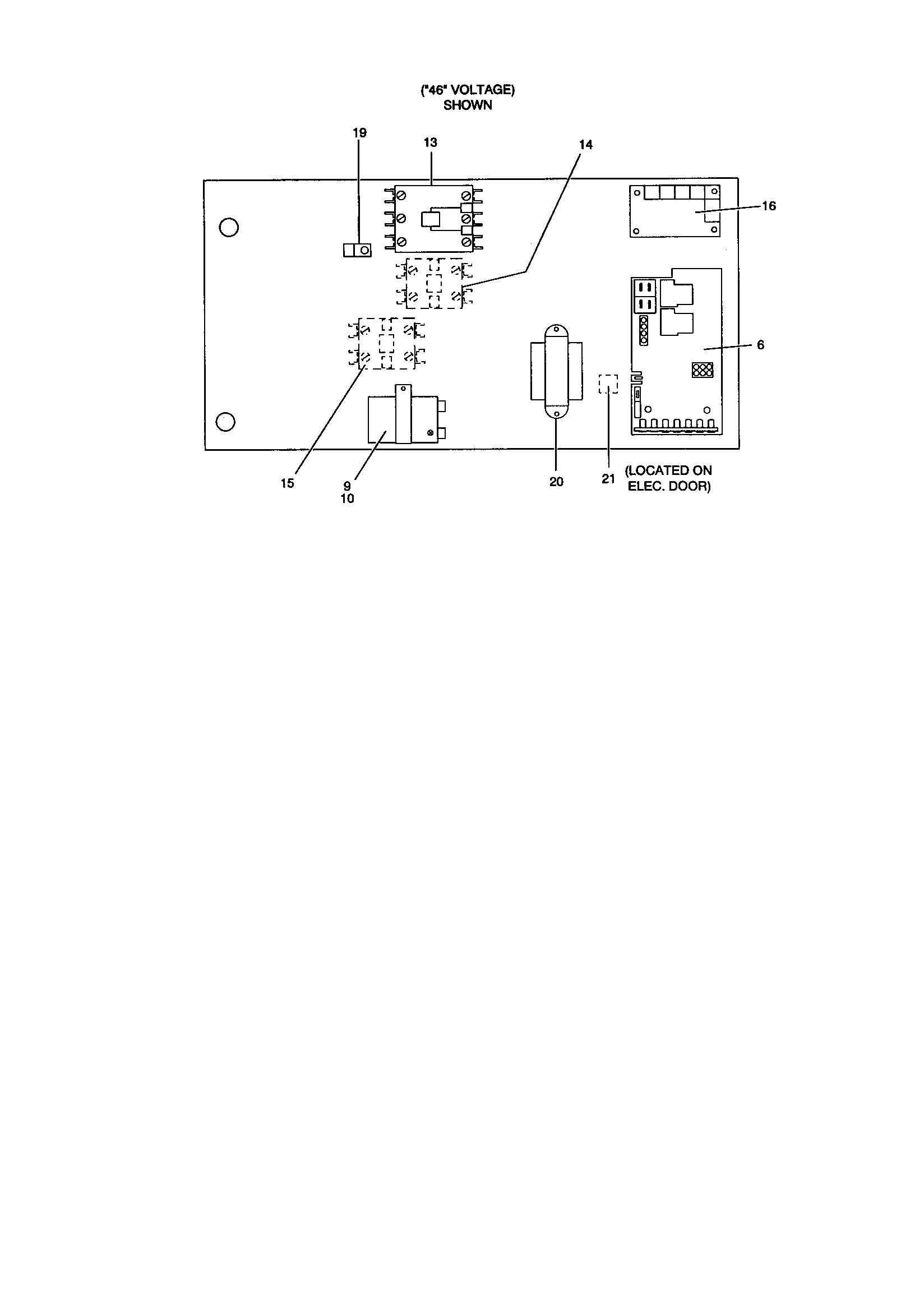 York B1HH048A06 electrical box diagram