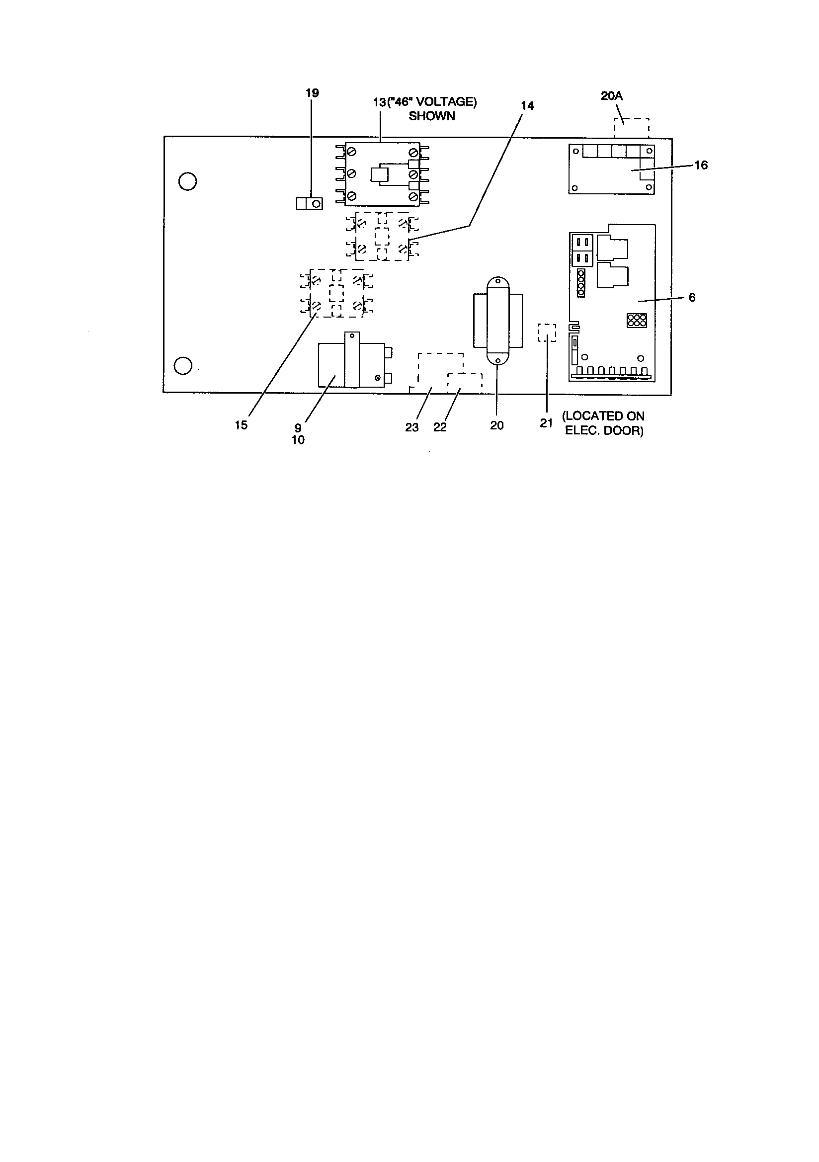 York B1HH060A06 electrical box diagram