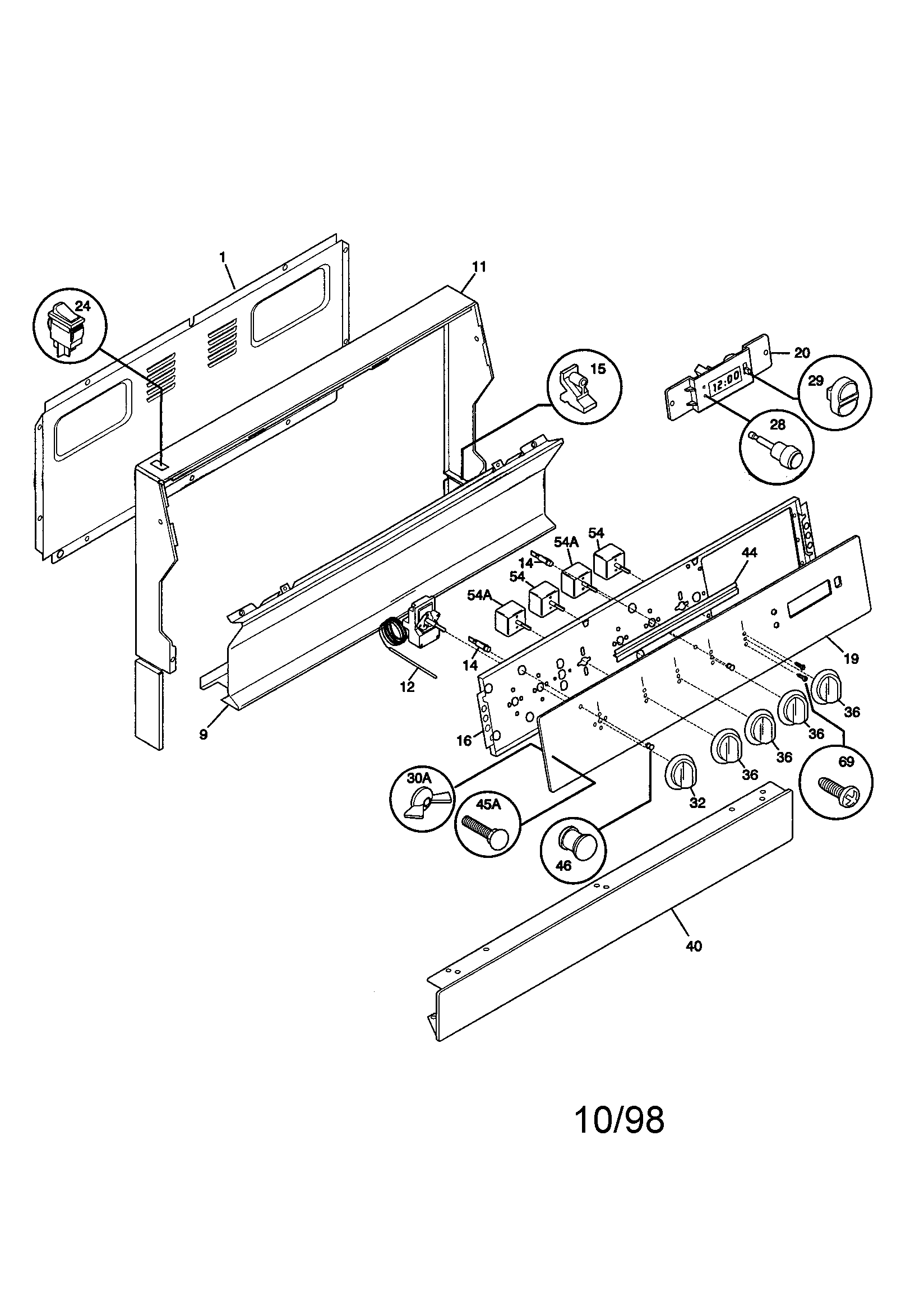 Kenmore 7909115892 backguard diagram