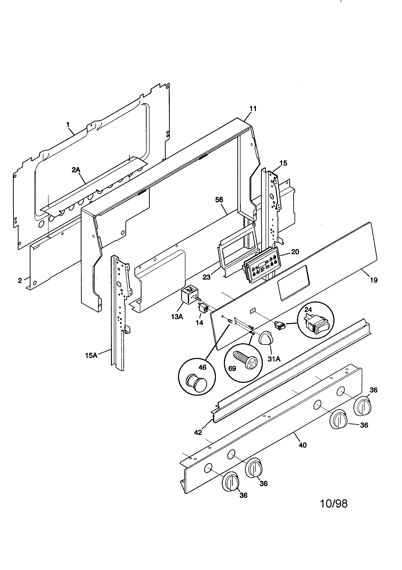 Kenmore 79075731892 backguard diagram