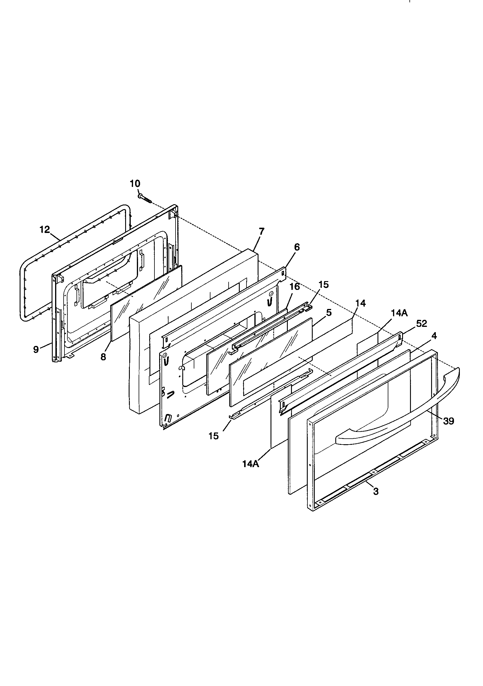 Kenmore 79075731892 door diagram