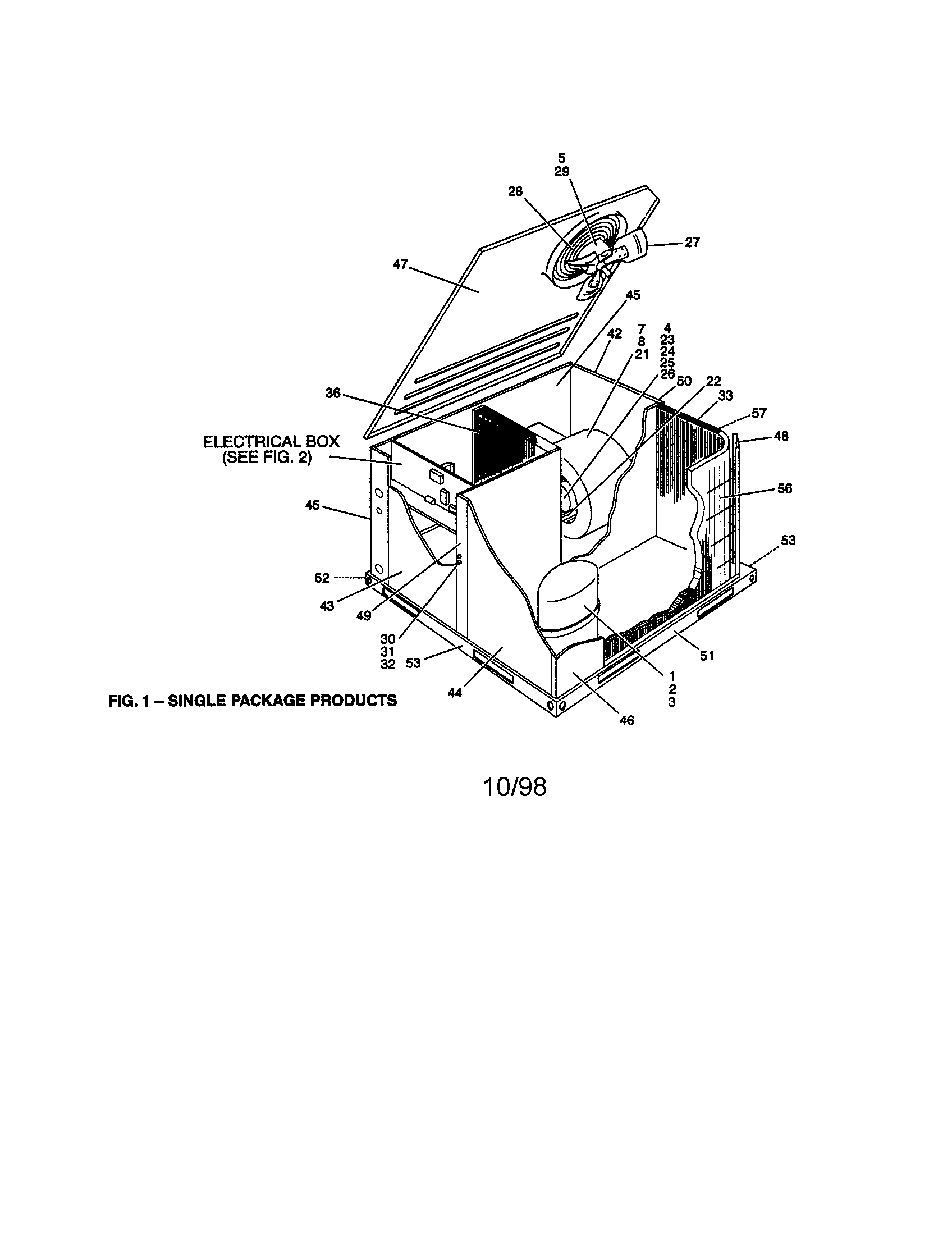 York D1EH042A25 single package products diagram