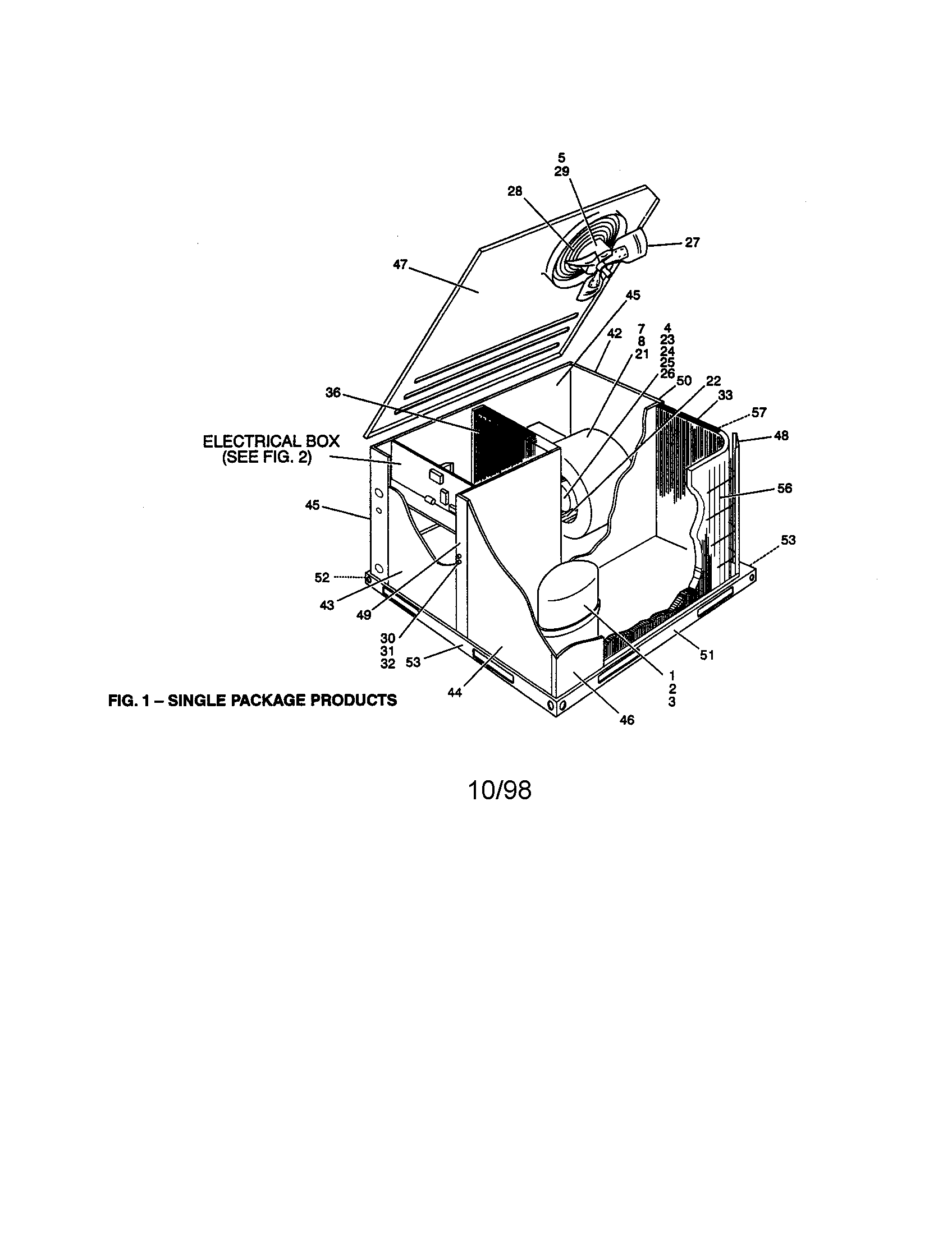 York D1EH042A46 single package products diagram