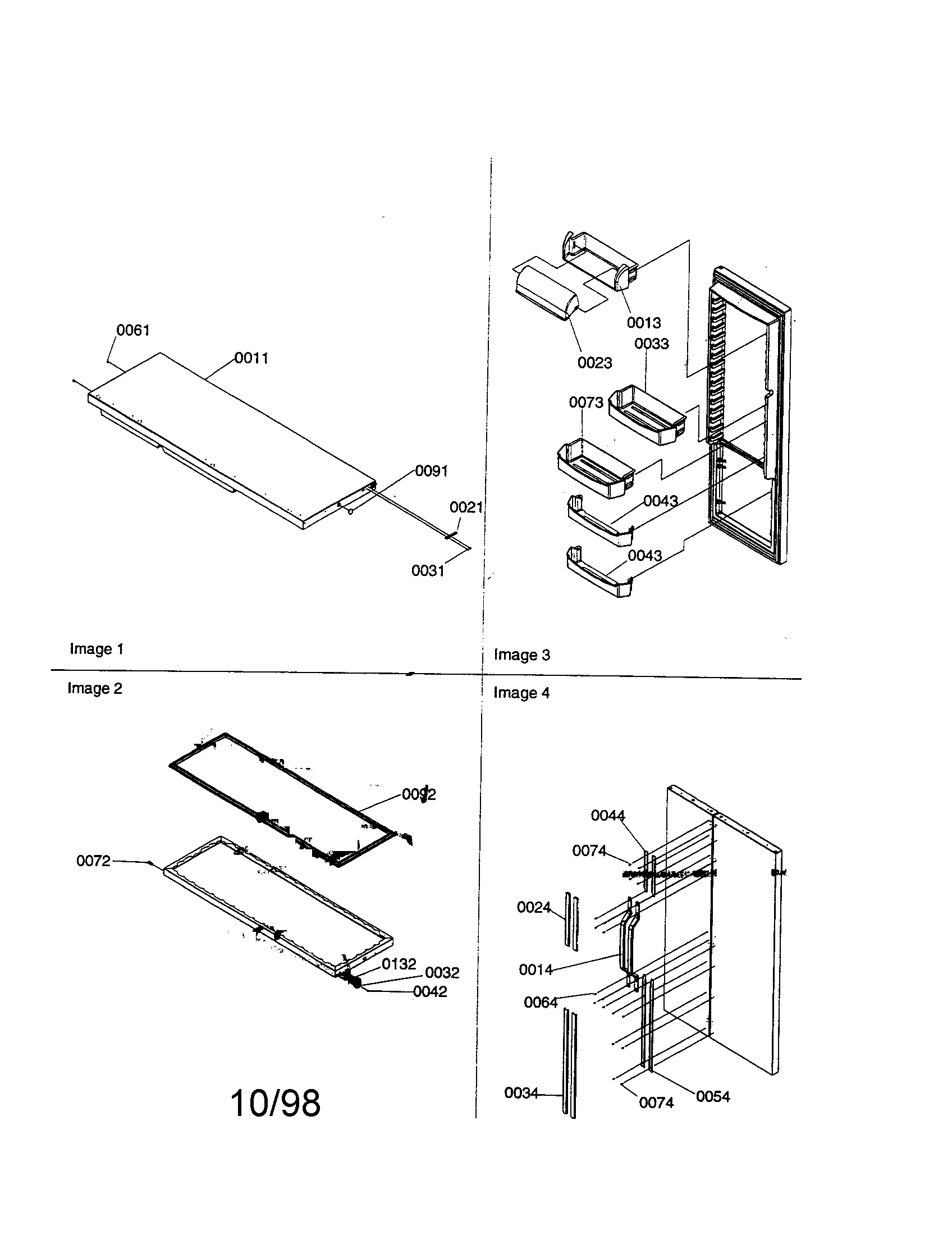 Amana SRI21VE-P1315601WE refrigerator door/door trim/handles diagram