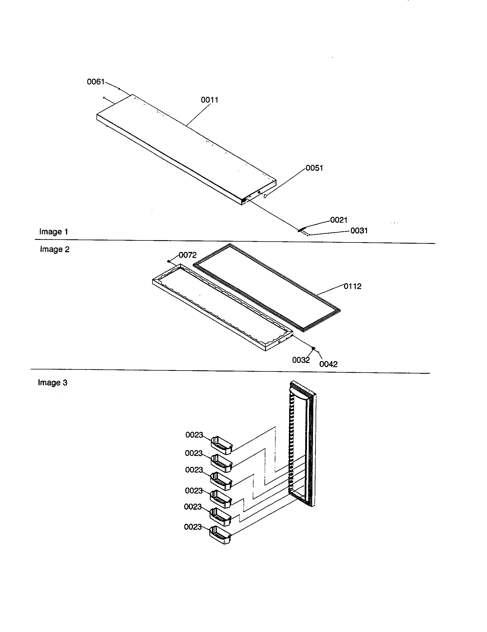 Amana SRI21VE-P1315601WE freezer door diagram