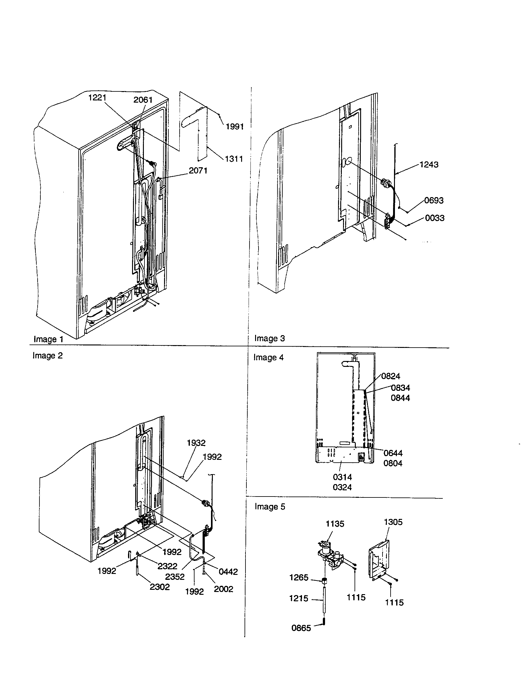Amana SRI21VE-P1315601WE cabinet back diagram