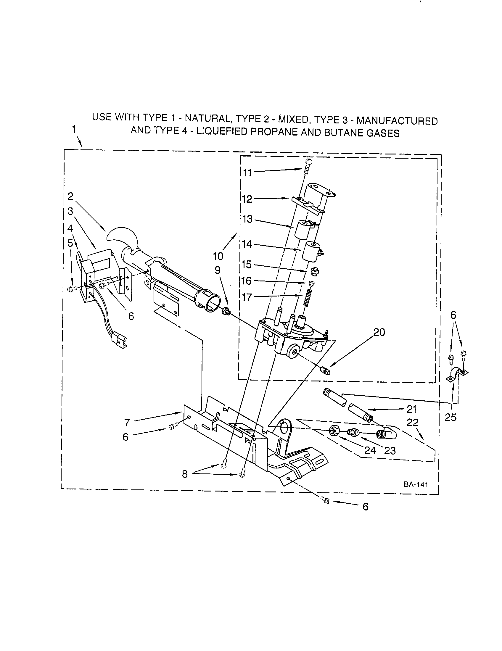 Kenmore 11078202795 3402844-burner assembly diagram