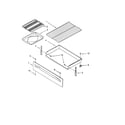 Kenmore 66575776890 drawer and broiler diagram