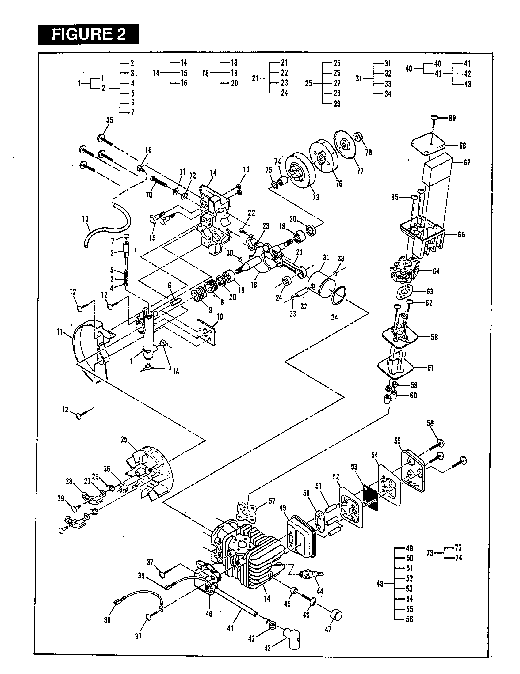 McCulloch MAC3214 11-600032-07 powerhead assembly diagram