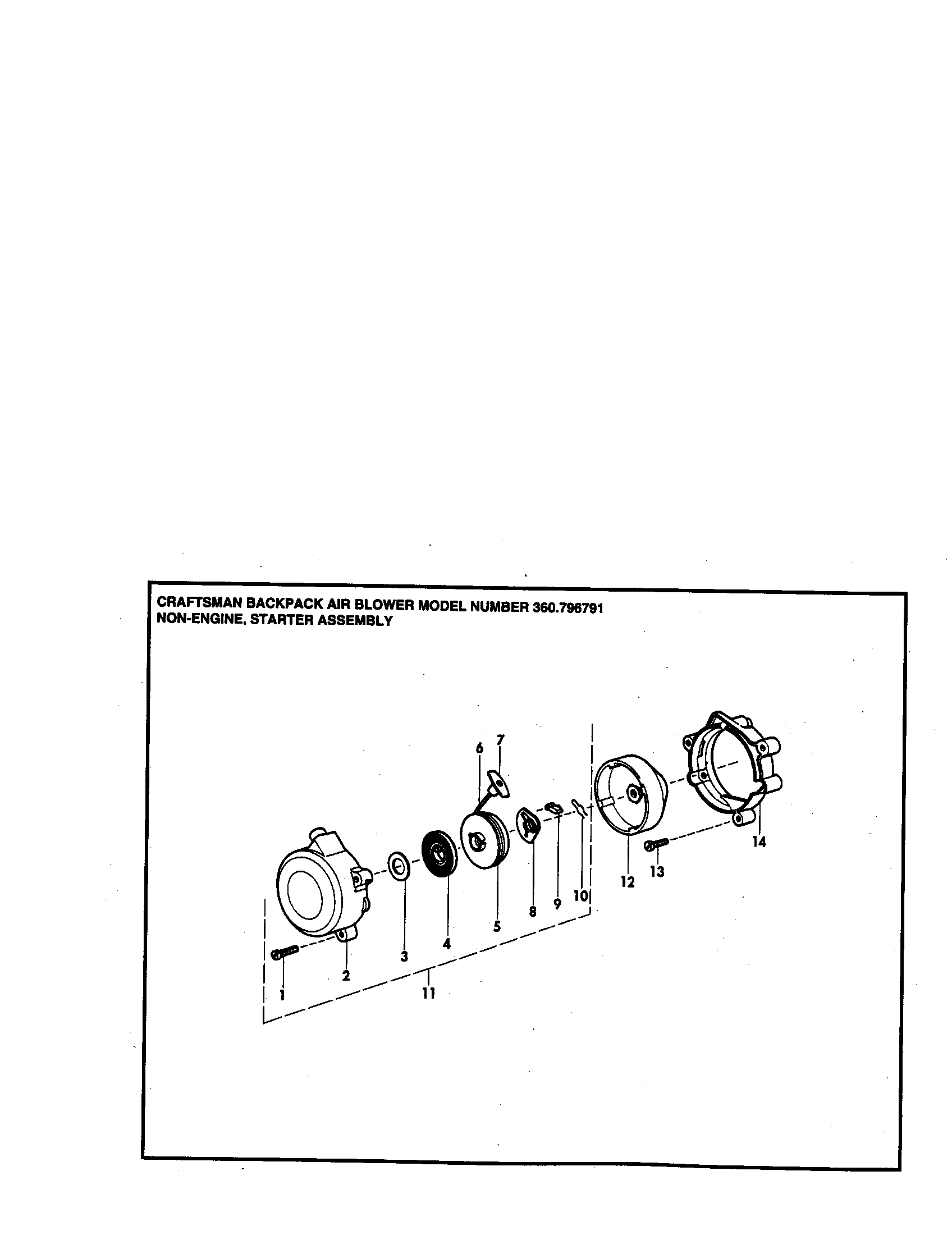 Craftsman 360796791 starter diagram
