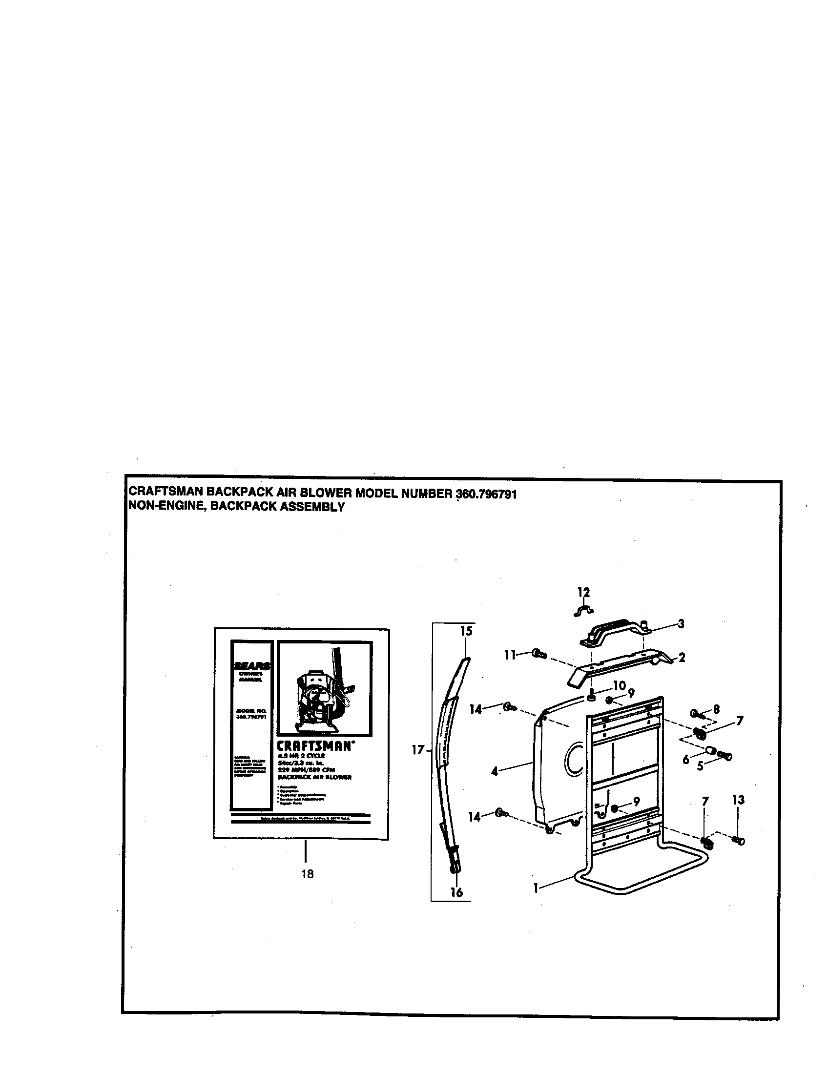 Craftsman 360796791 backpack diagram