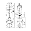 Kenmore 11029812890 agitator, basket and tub diagram