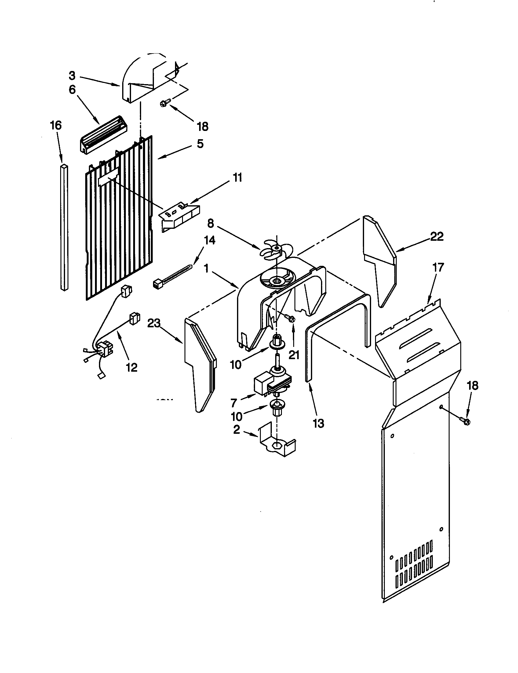 Kenmore 10657072791 air flow diagram