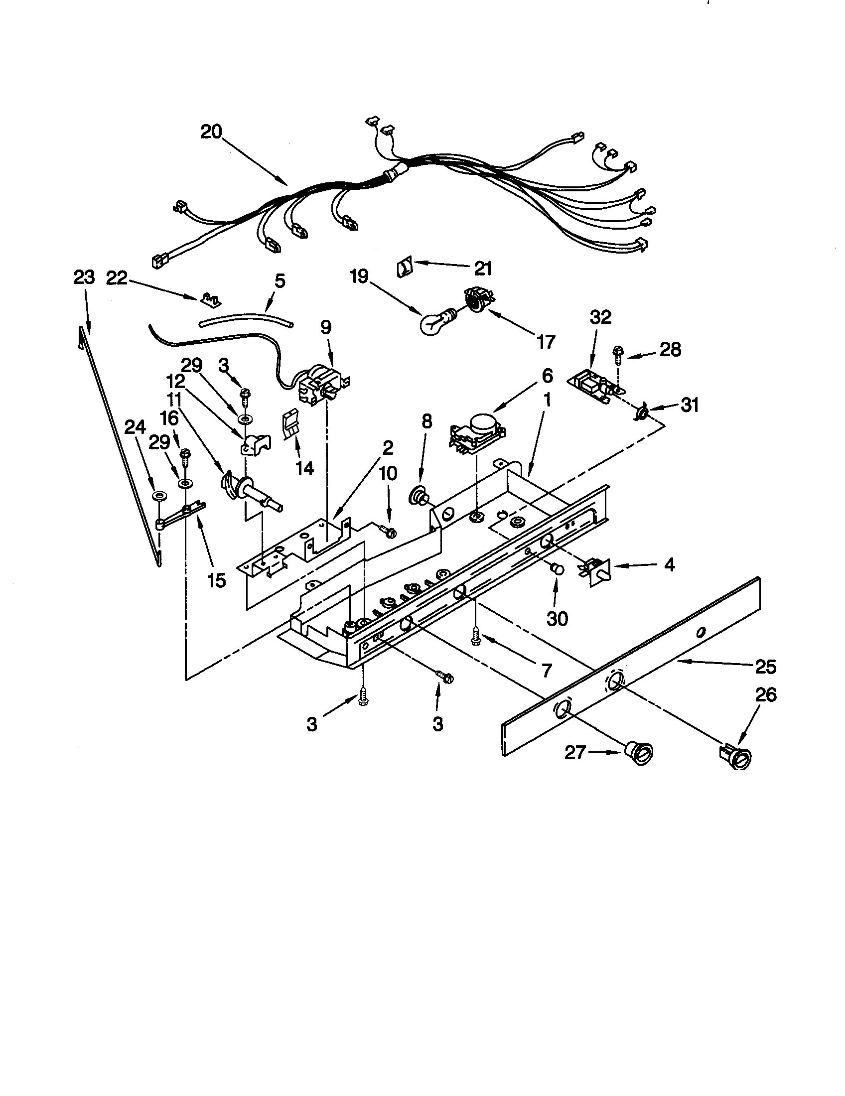 Kenmore 10659087890 control diagram