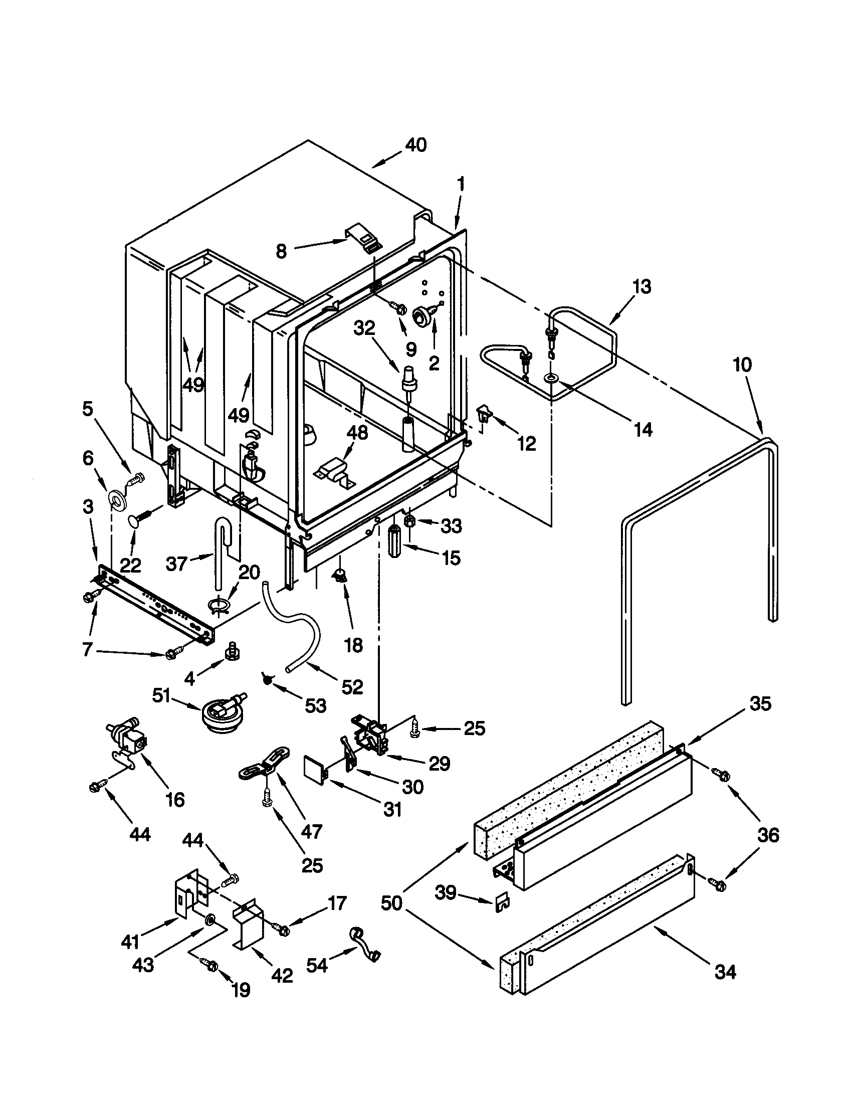 Kenmore 66516838792 tub assembly diagram