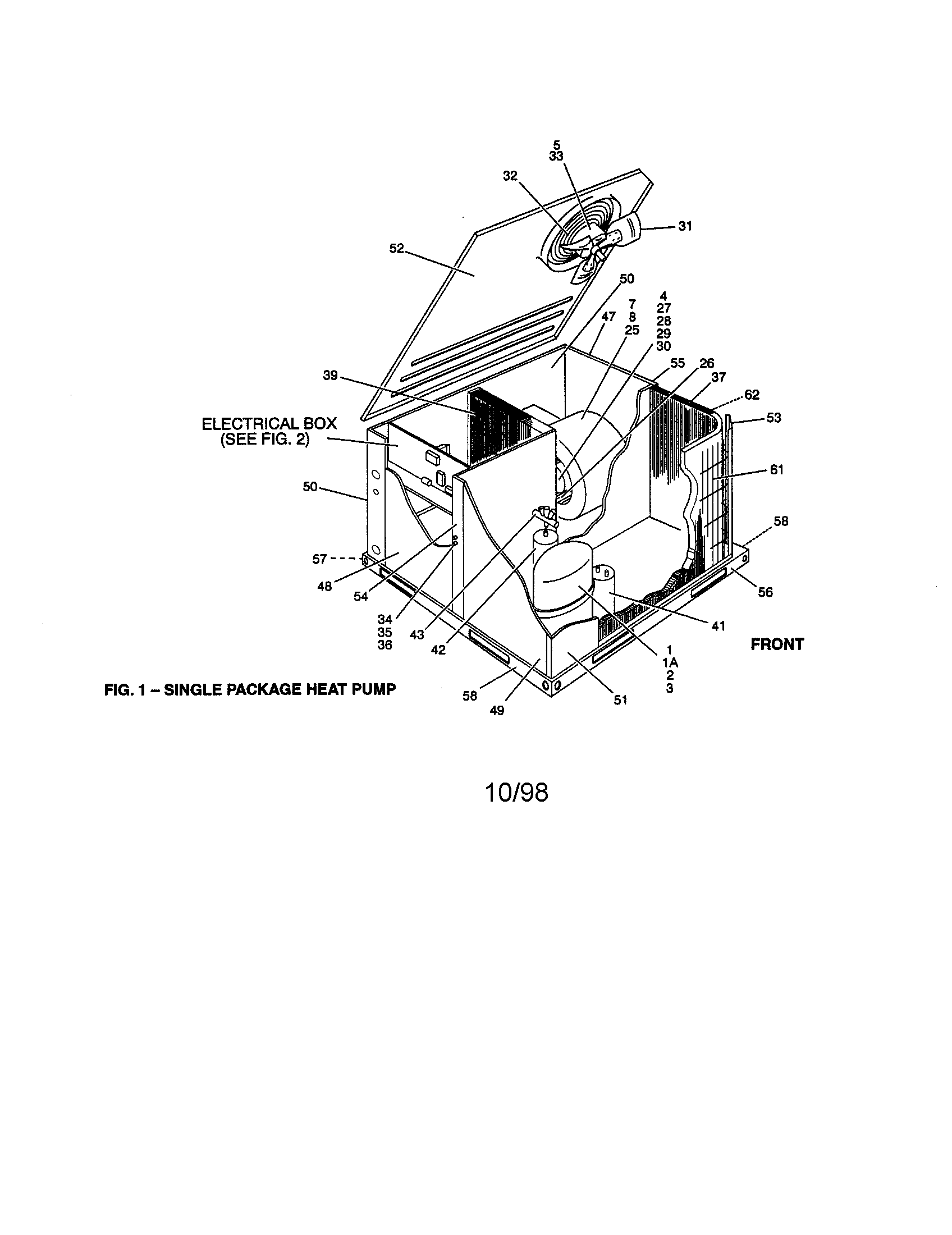 York B1HA042A06 single package heat pump diagram