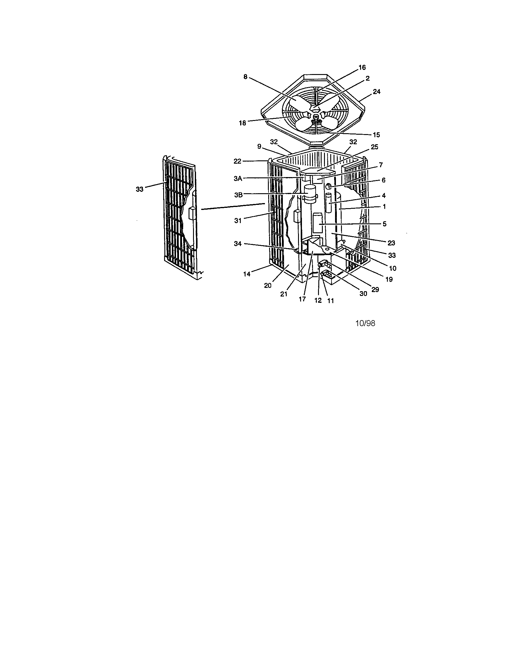York H2DH042S06A condensing unit diagram