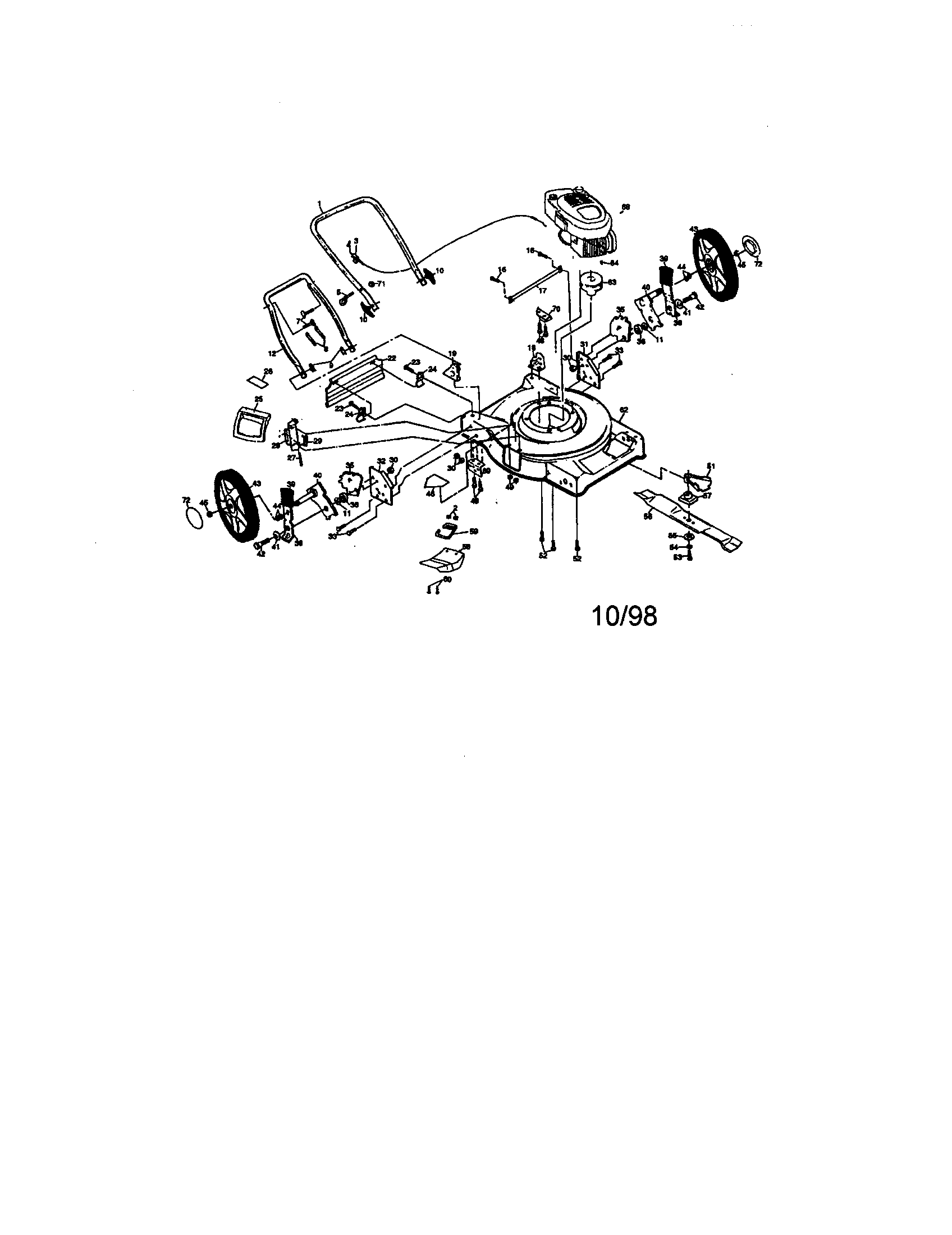 Craftsman 917377421 main frame diagram