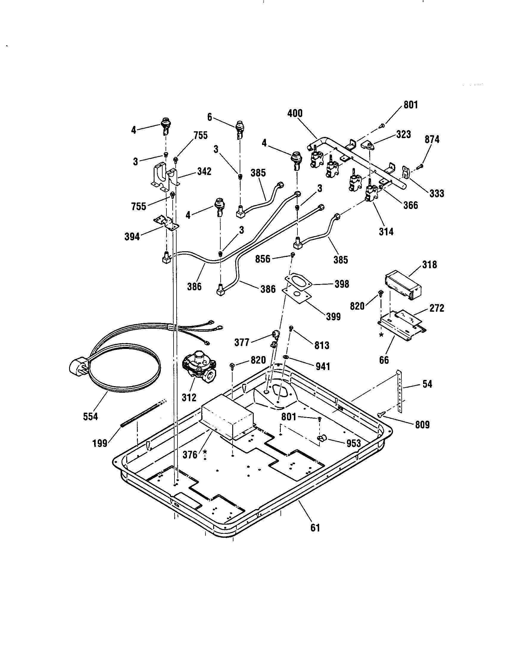 Kenmore 91132389890 burner diagram