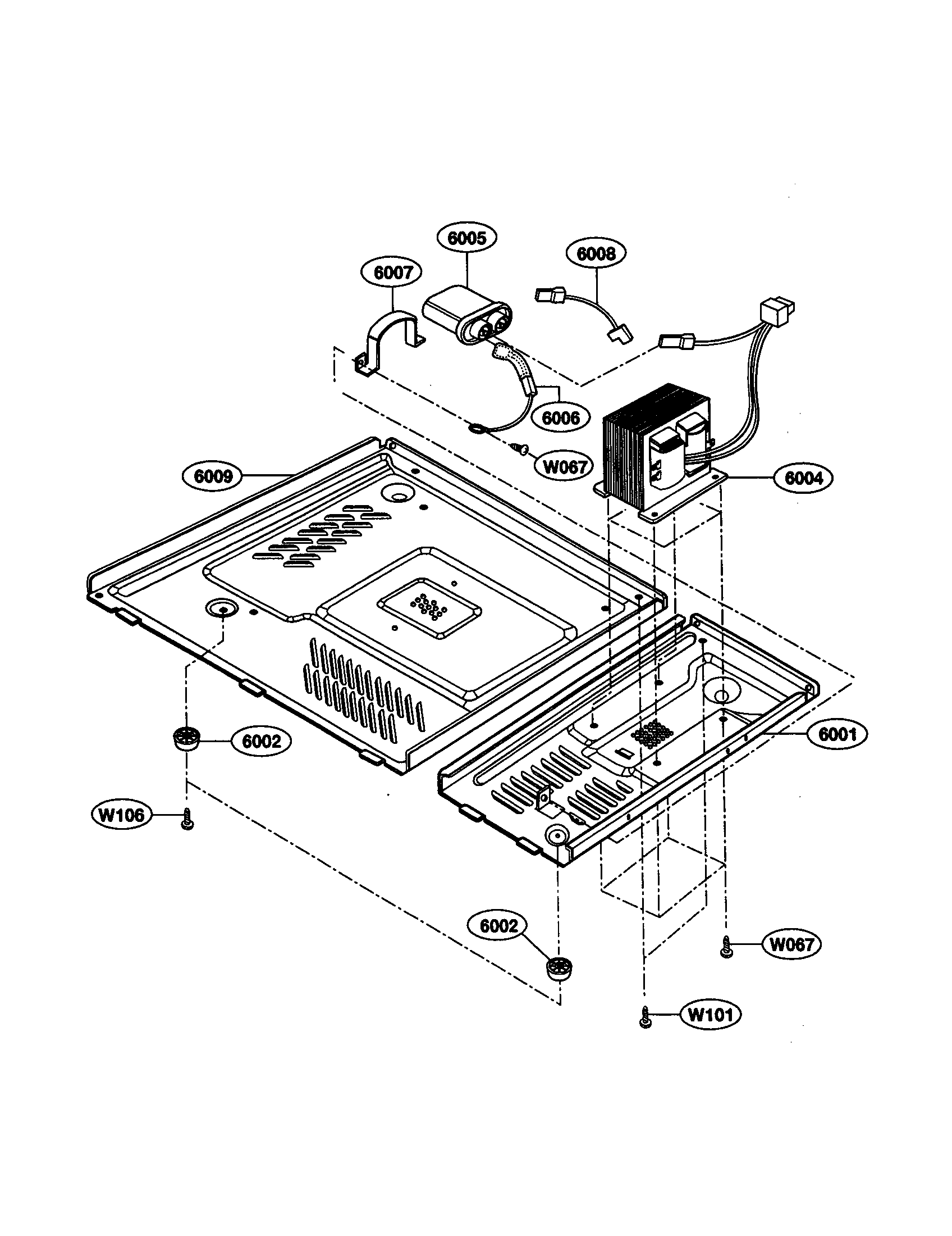Kenmore 72169211890 base plate diagram