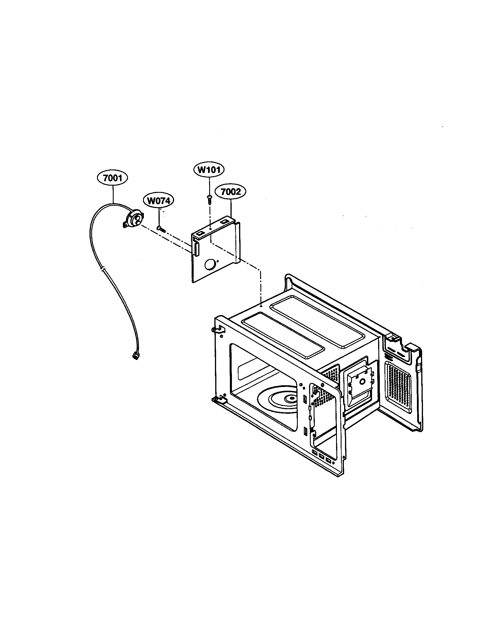 Kenmore 72169211890 sensor parts diagram