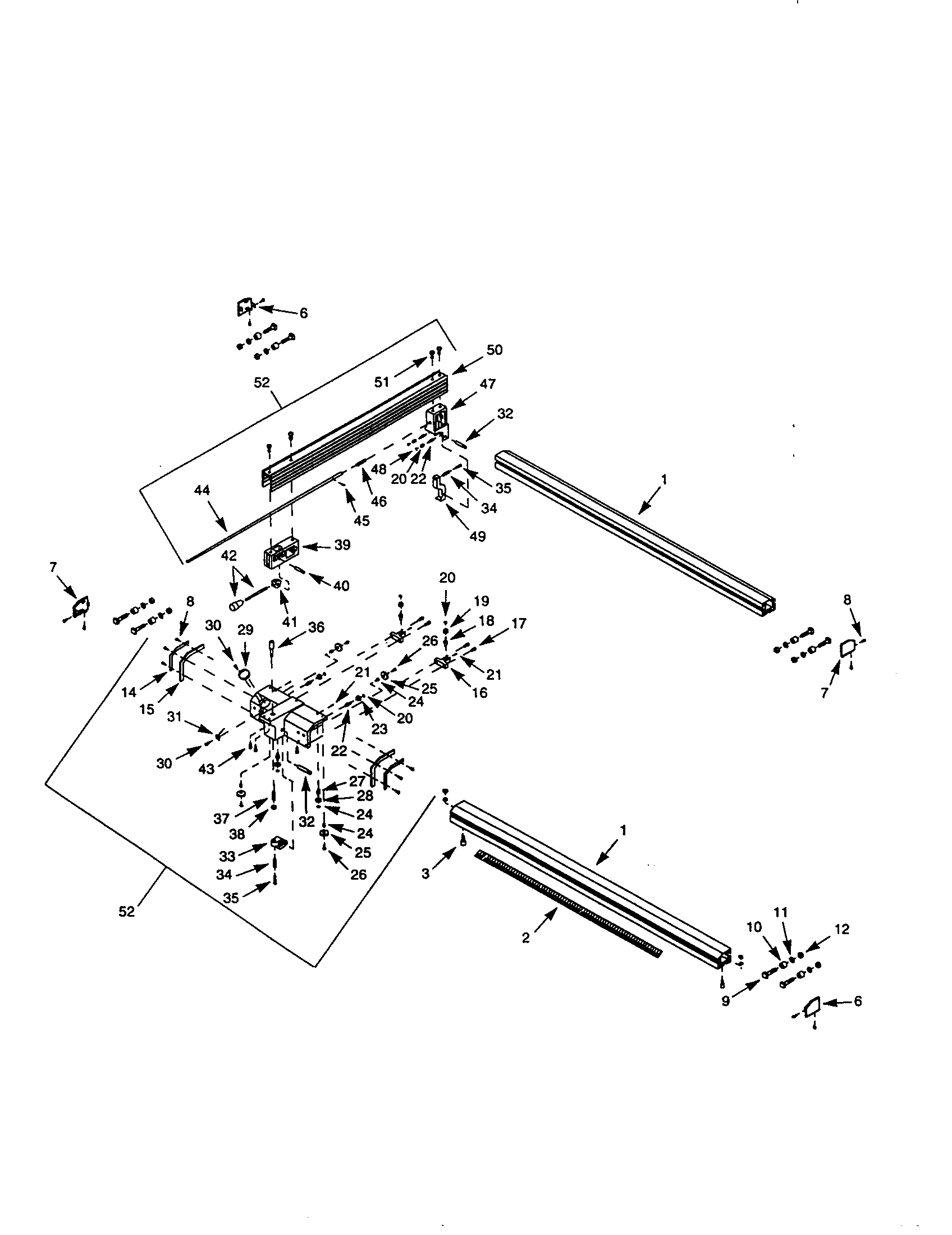 Craftsman 351226522 rip fence diagram