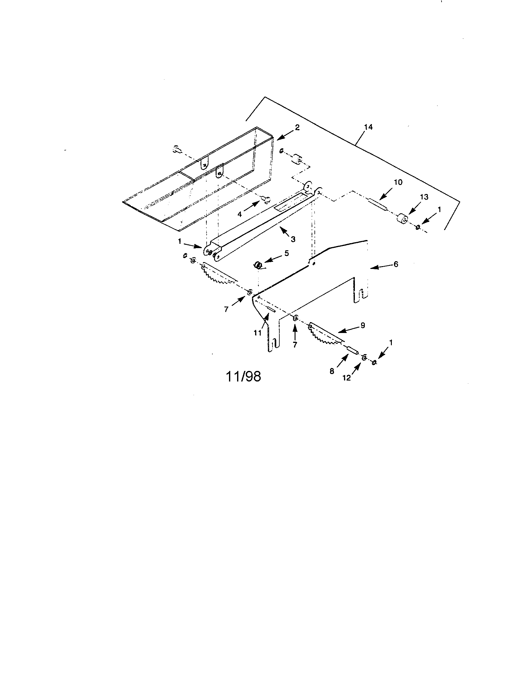 Craftsman 351226541 blade guard diagram