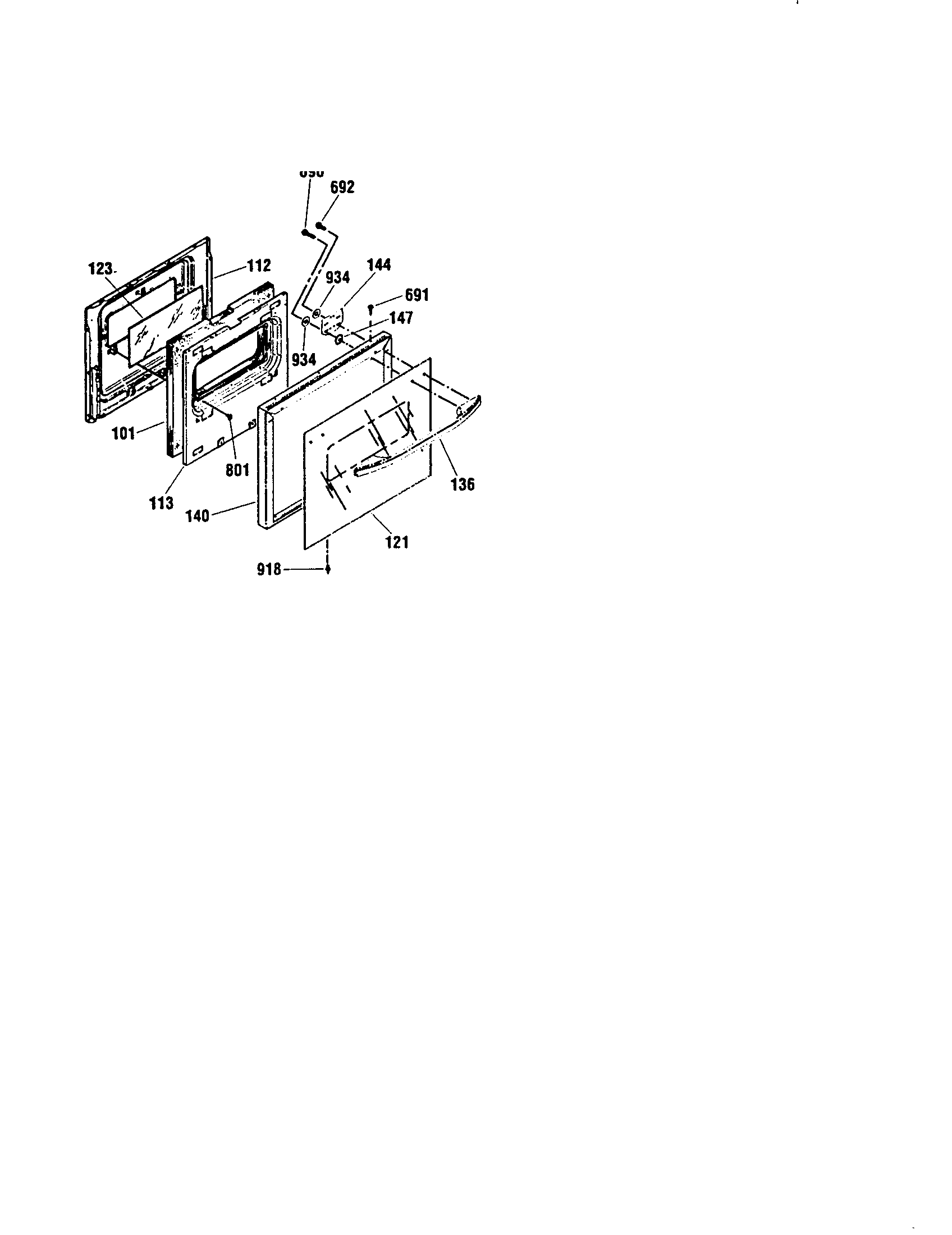 Kenmore 91141369792 lower door diagram