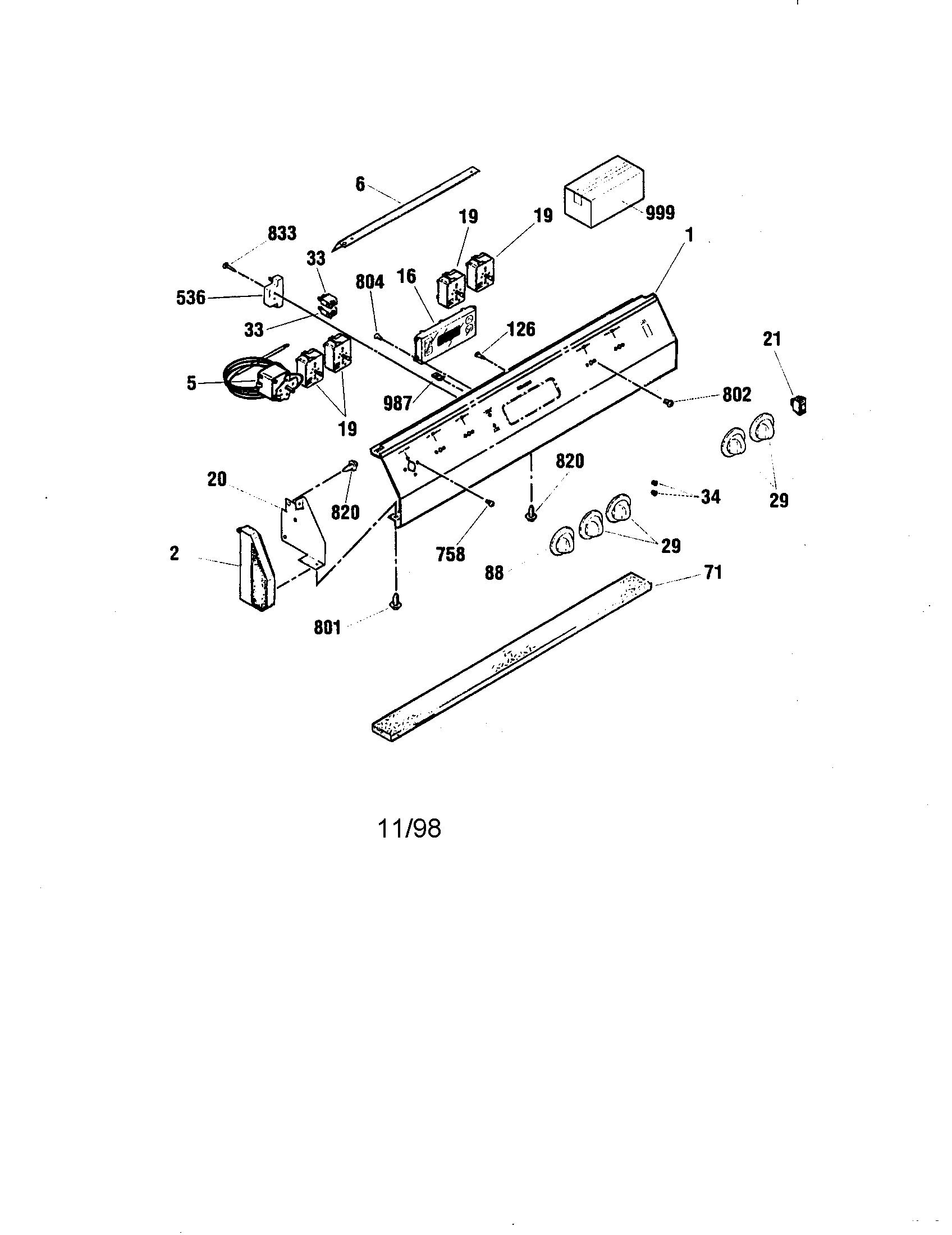 Kenmore 9114524194 control panel diagram